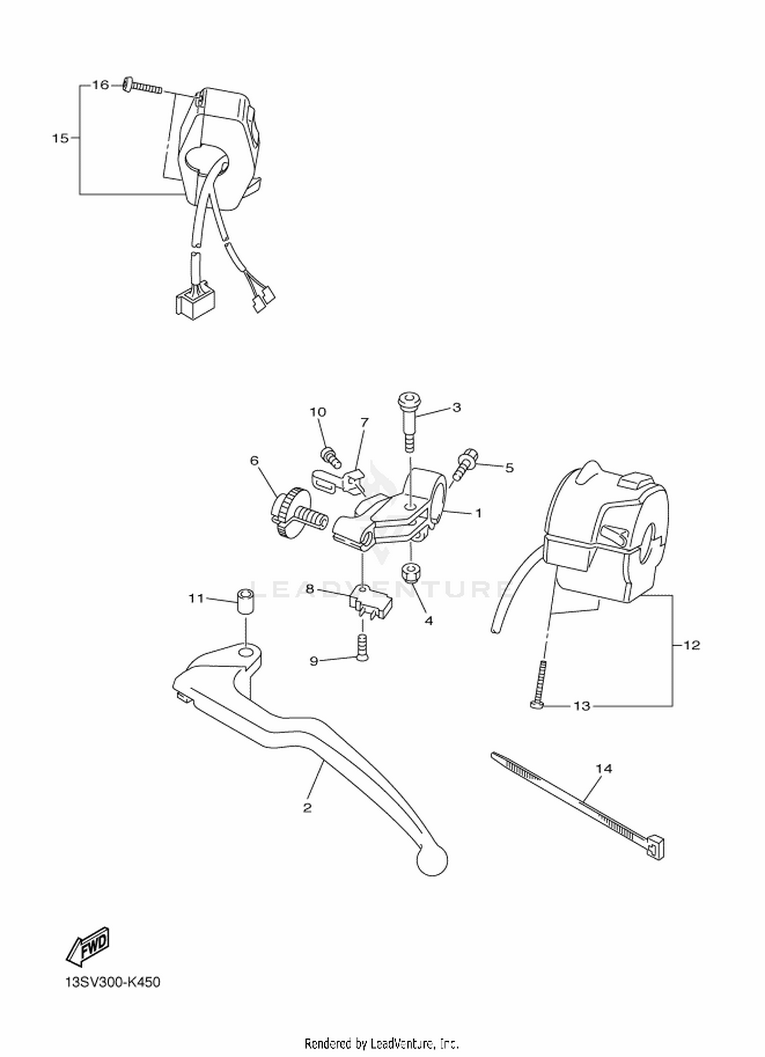45 HANDLE SWITCH  LEVER
