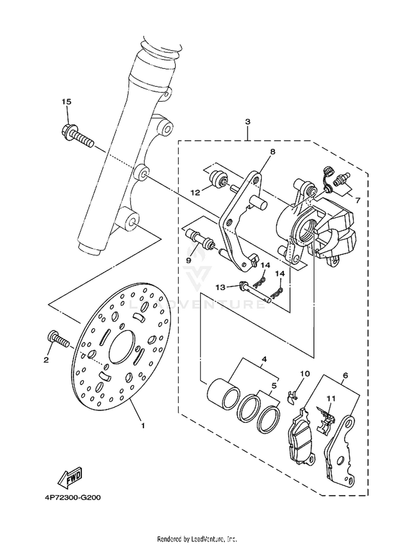 20 FRONT BRAKE CALIPER