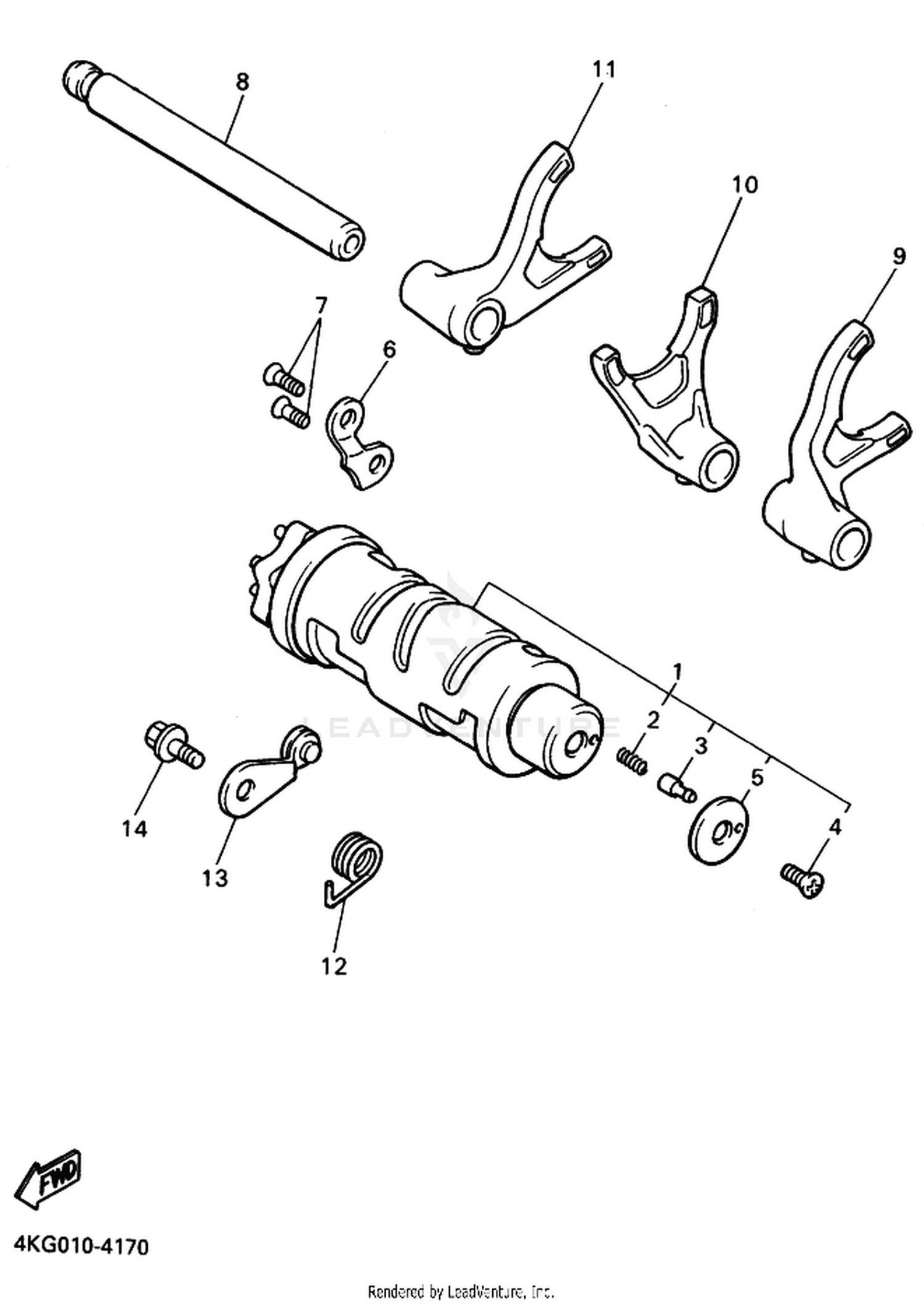 17 SHIFT CAM  FORK