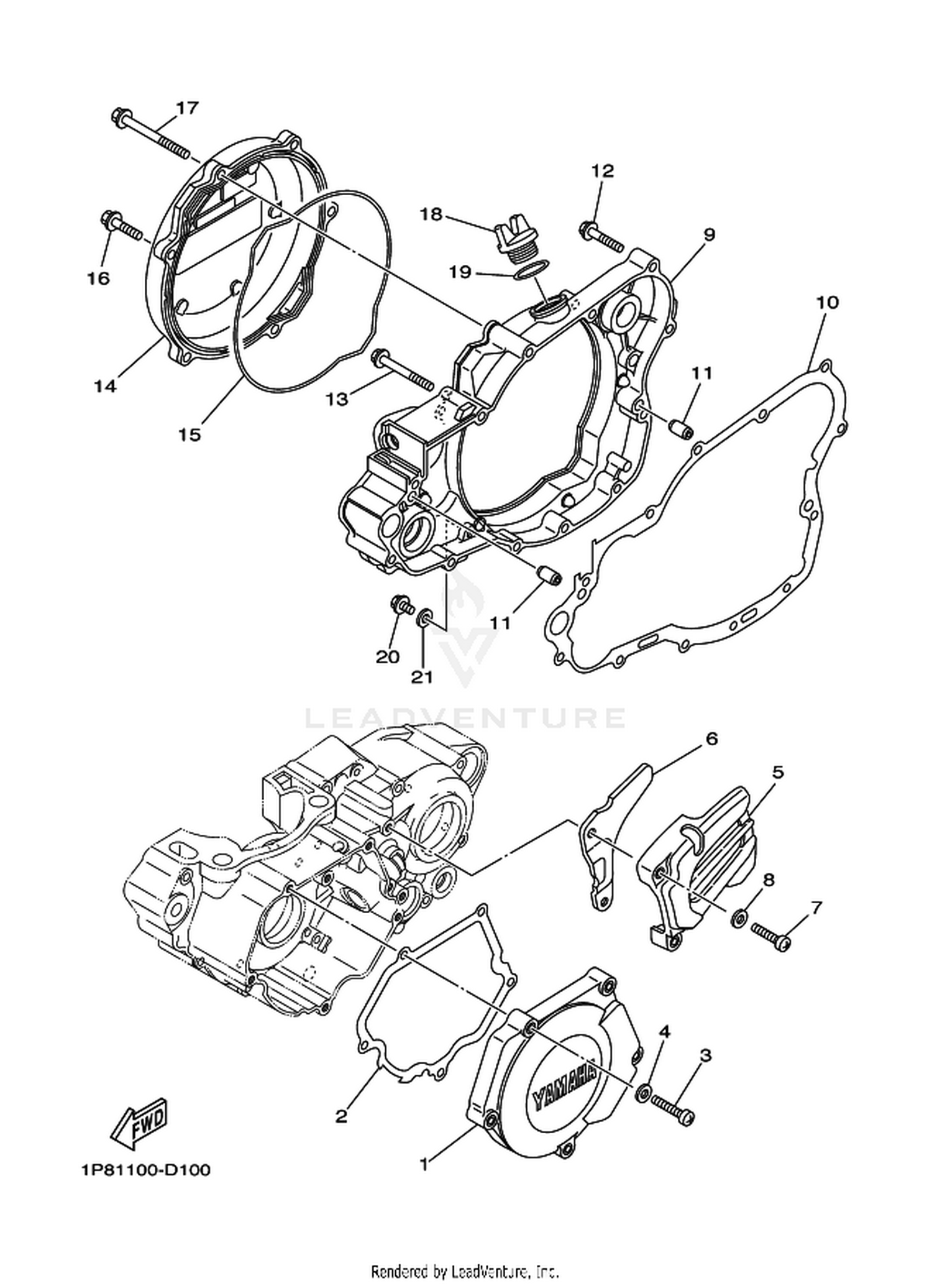 10 CRANKCASE COVER 1