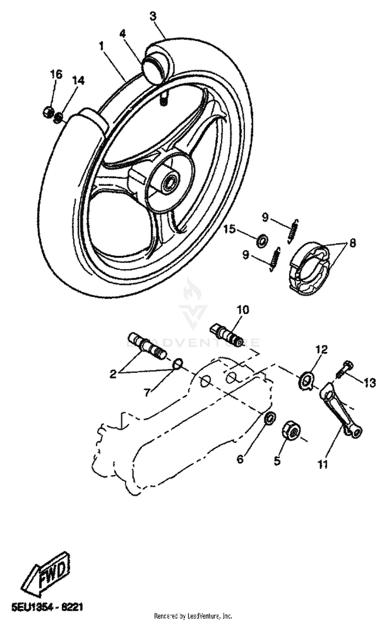22 REAR WHEEL