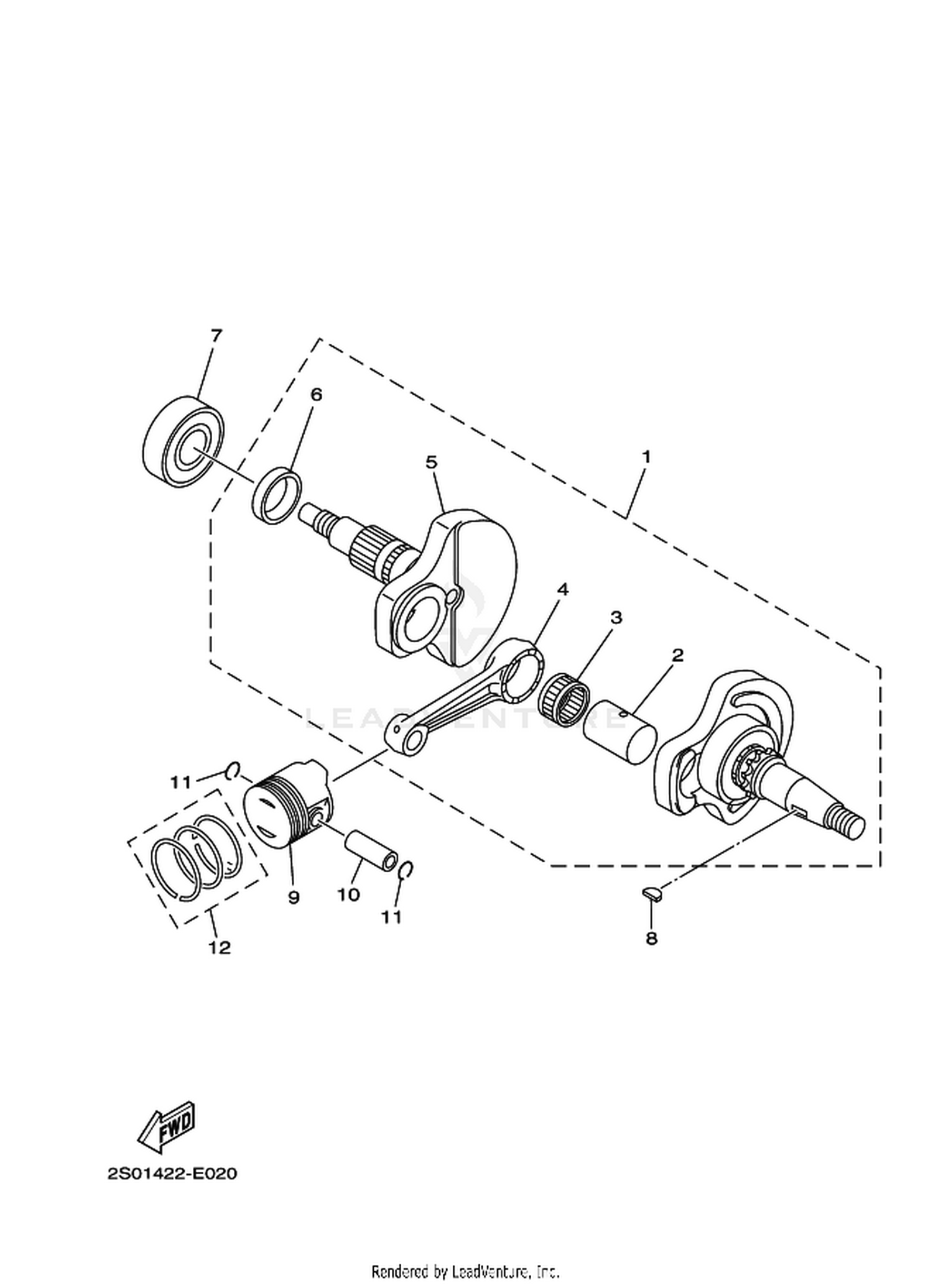 02 CRANKSHAFT  PISTON