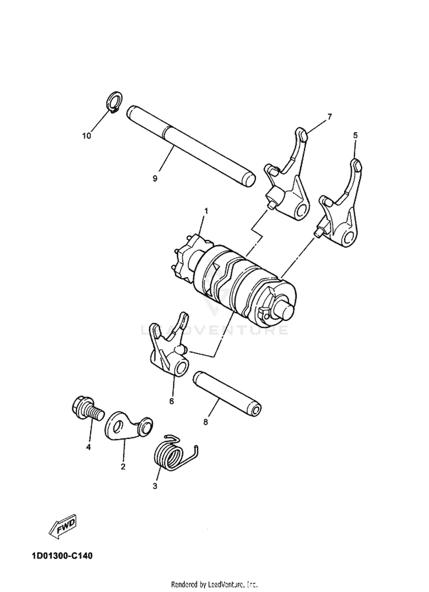 14 SHIFT CAM  FORK