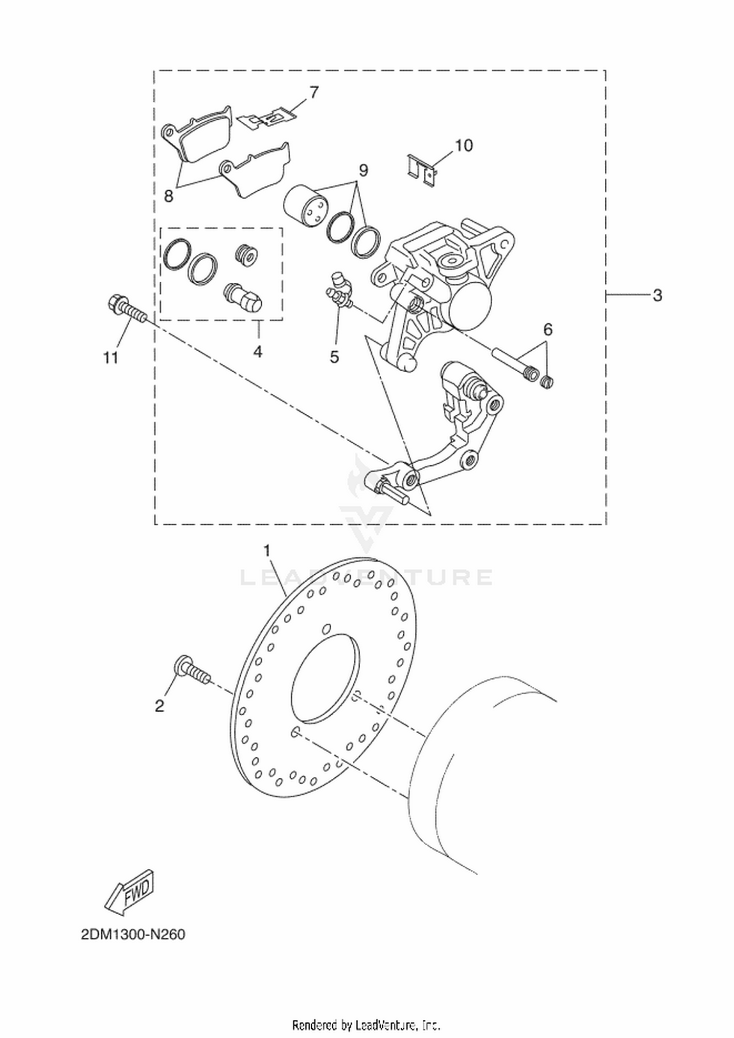 26 REAR BRAKE CALIPER