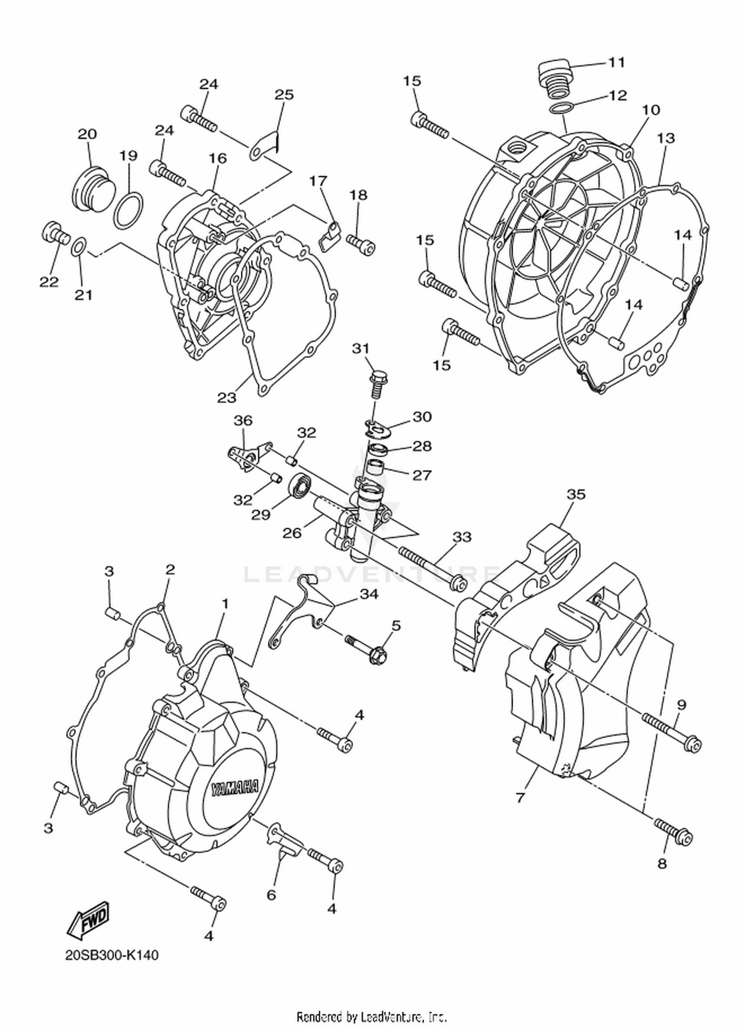 14 CRANKCASE COVER 1