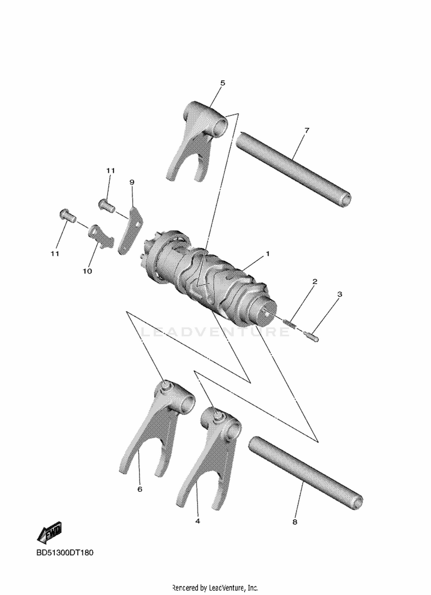 18 SHIFT CAM  FORK