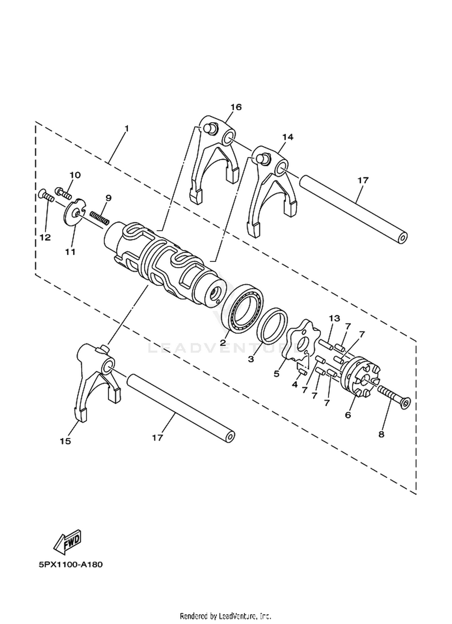 16 SHIFT CAM  FORK