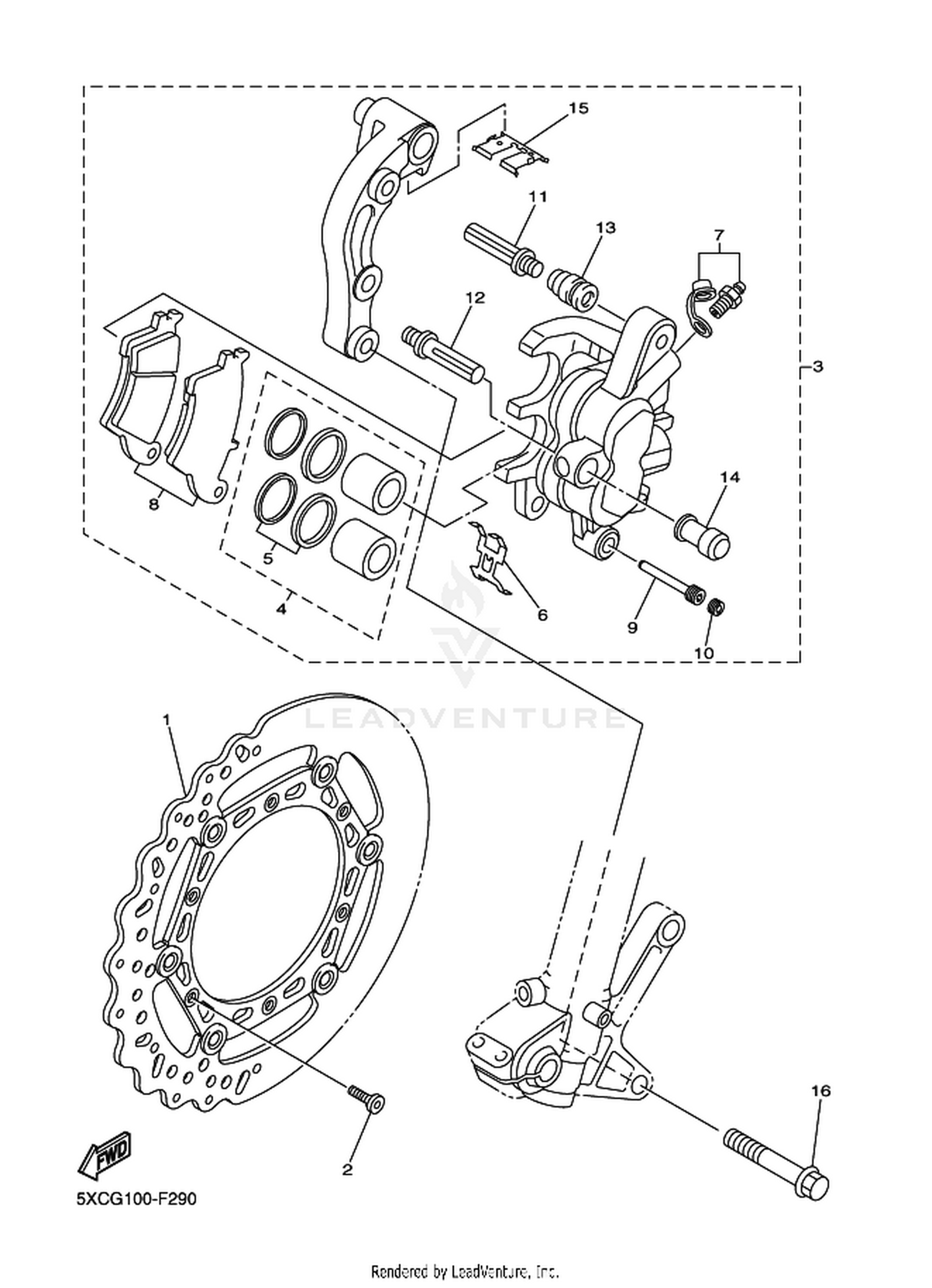 29 FRONT BRAKE CALIPER