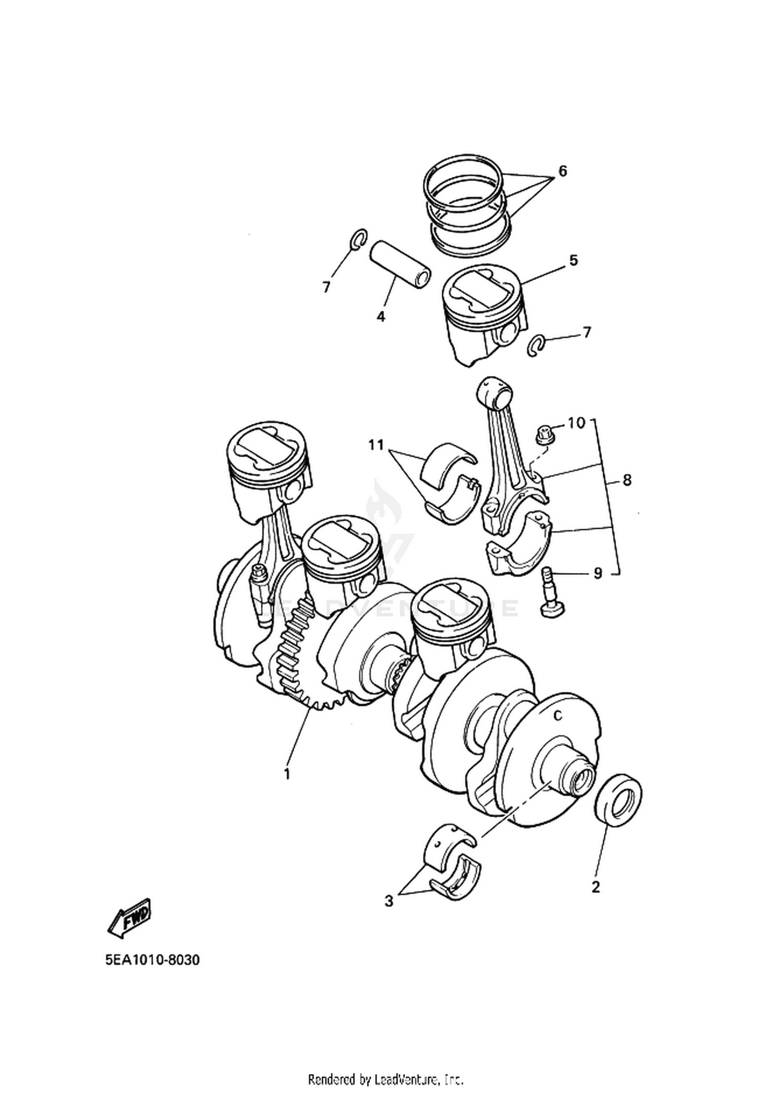 03 CRANKSHAFT  PISTON