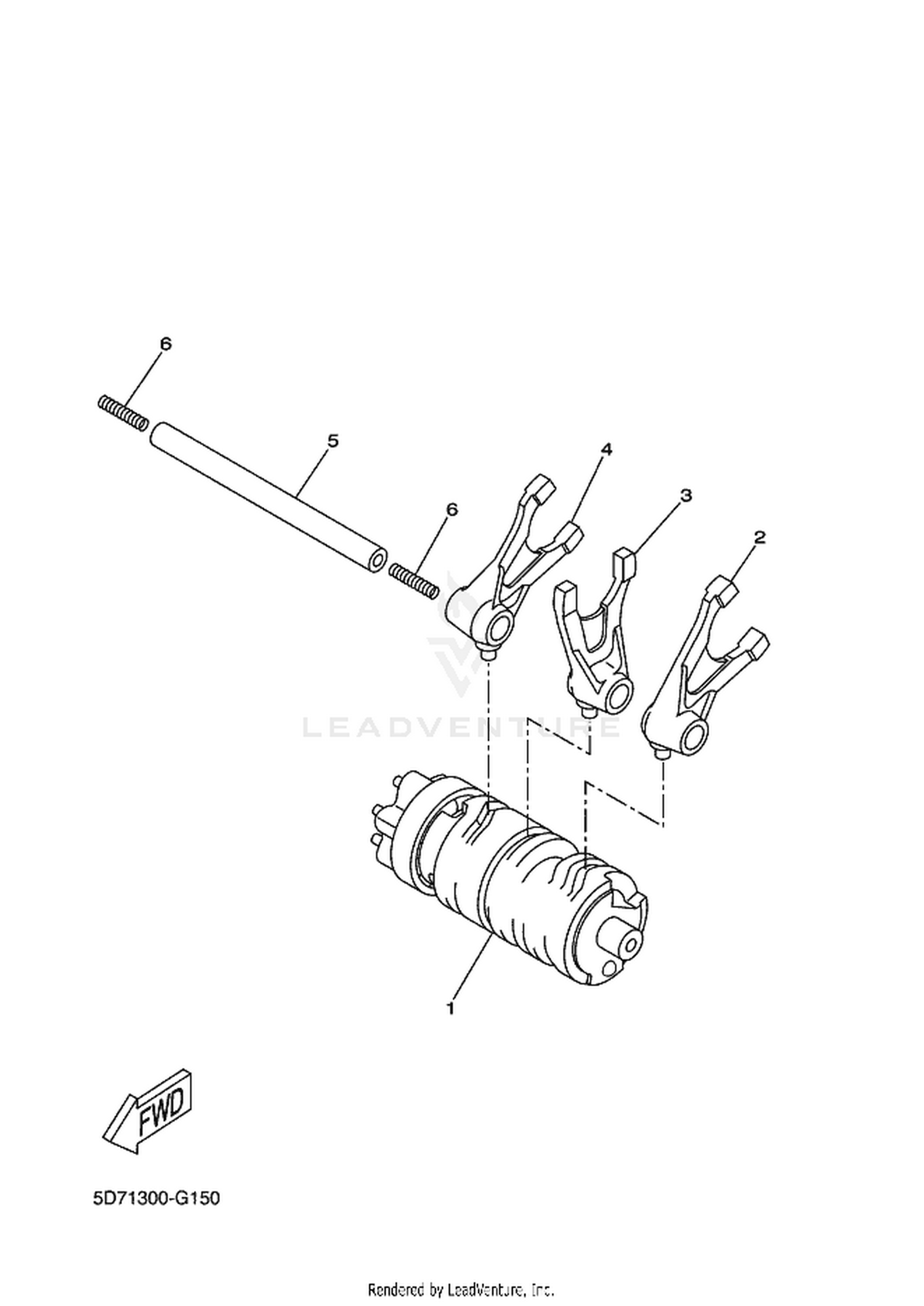 15 SHIFT CAM  FORK