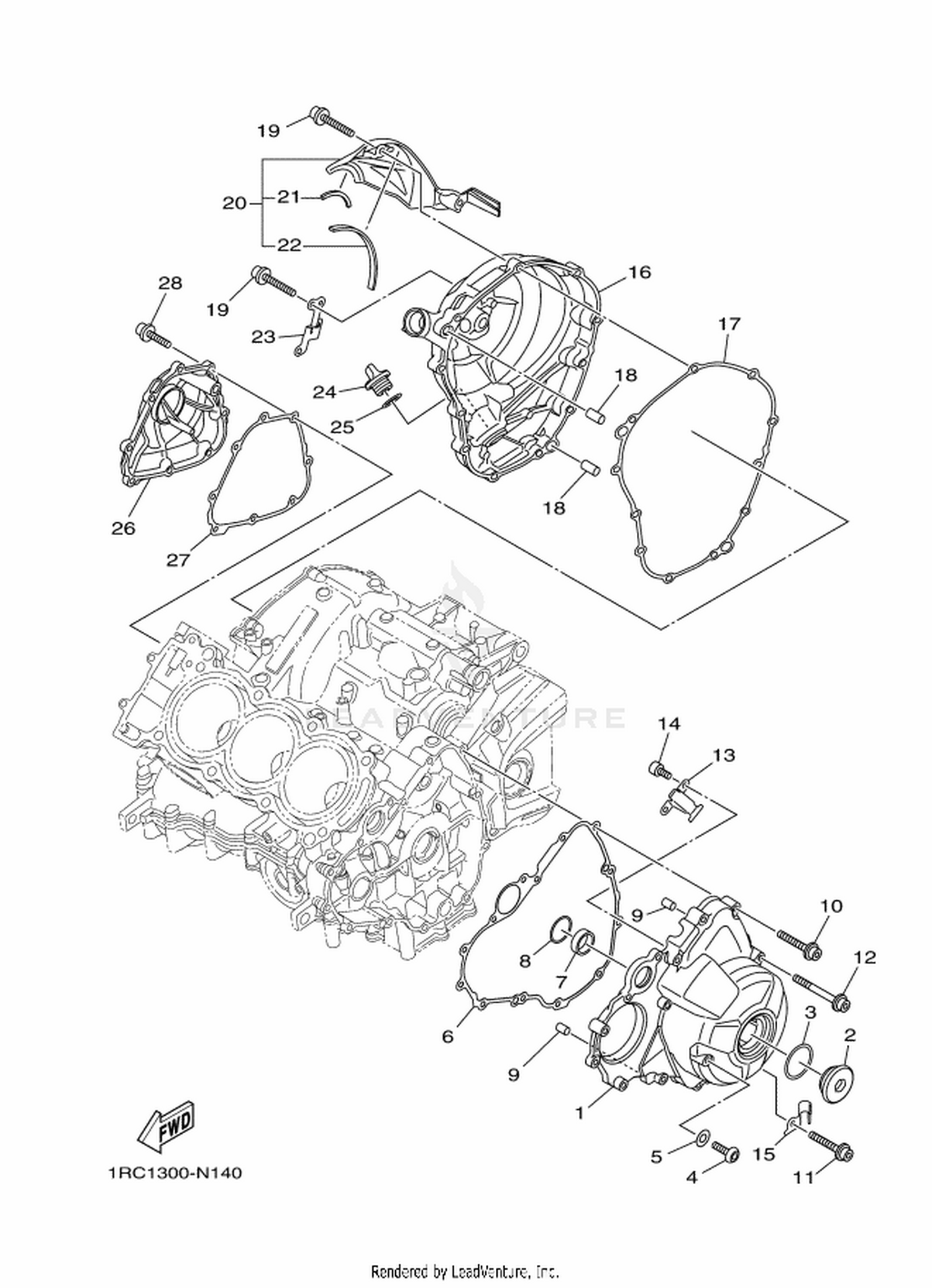 14 CRANKCASE COVER 1