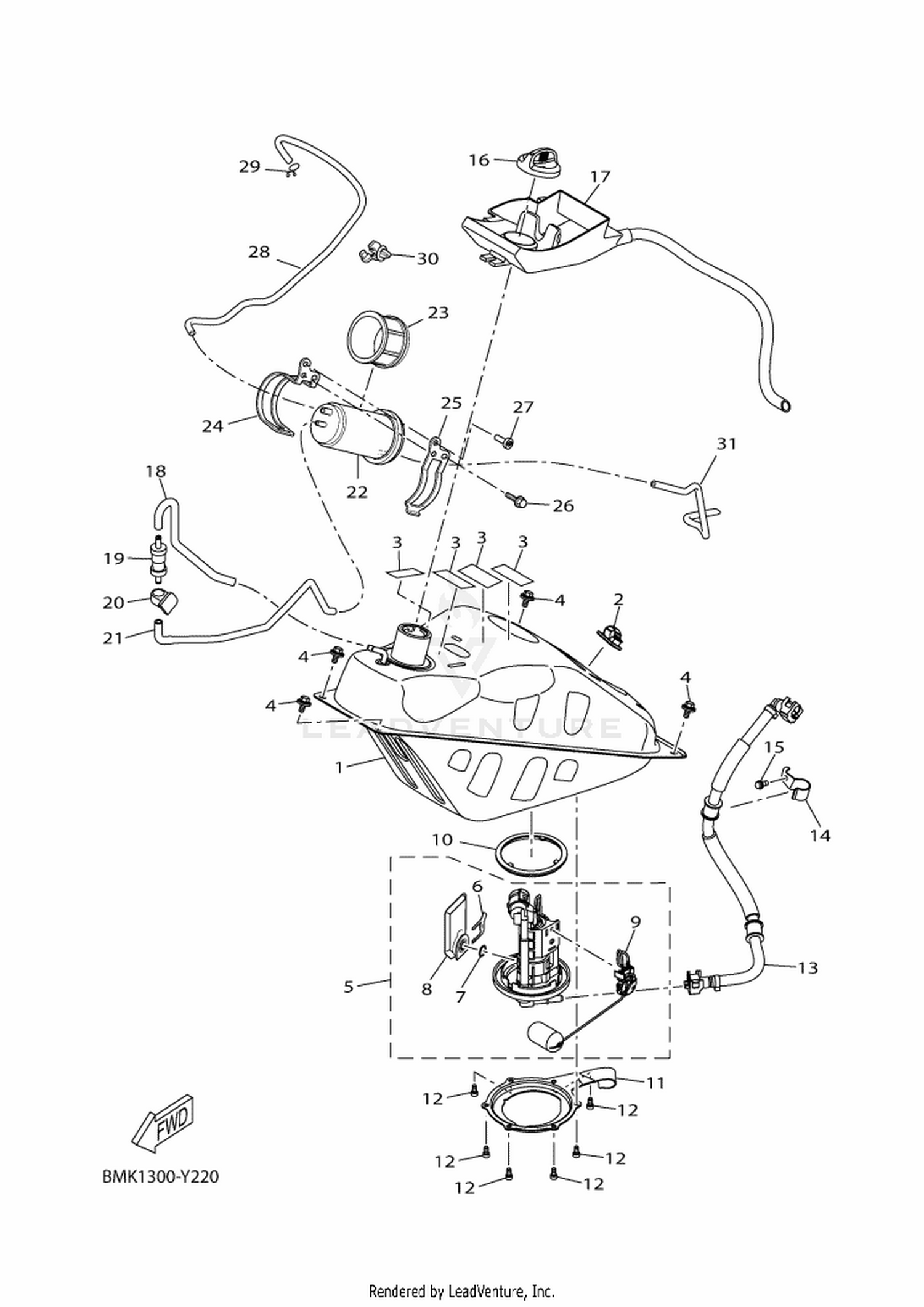 22 FUEL TANK
