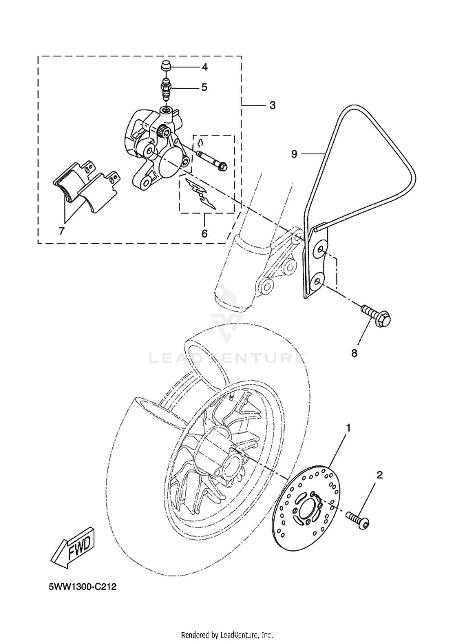 23 FRONT BRAKE CALIPER