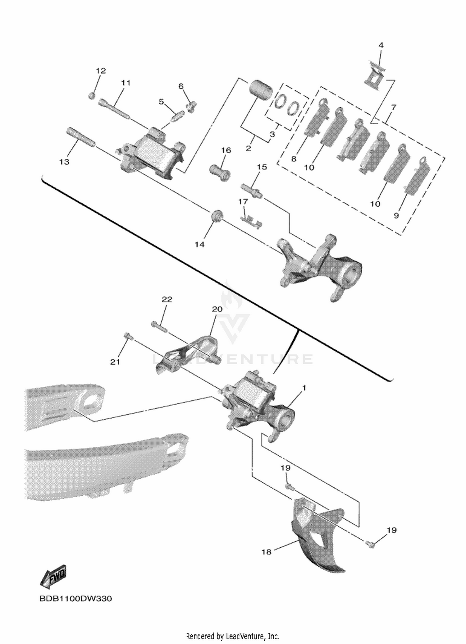 35 REAR BRAKE CALIPER