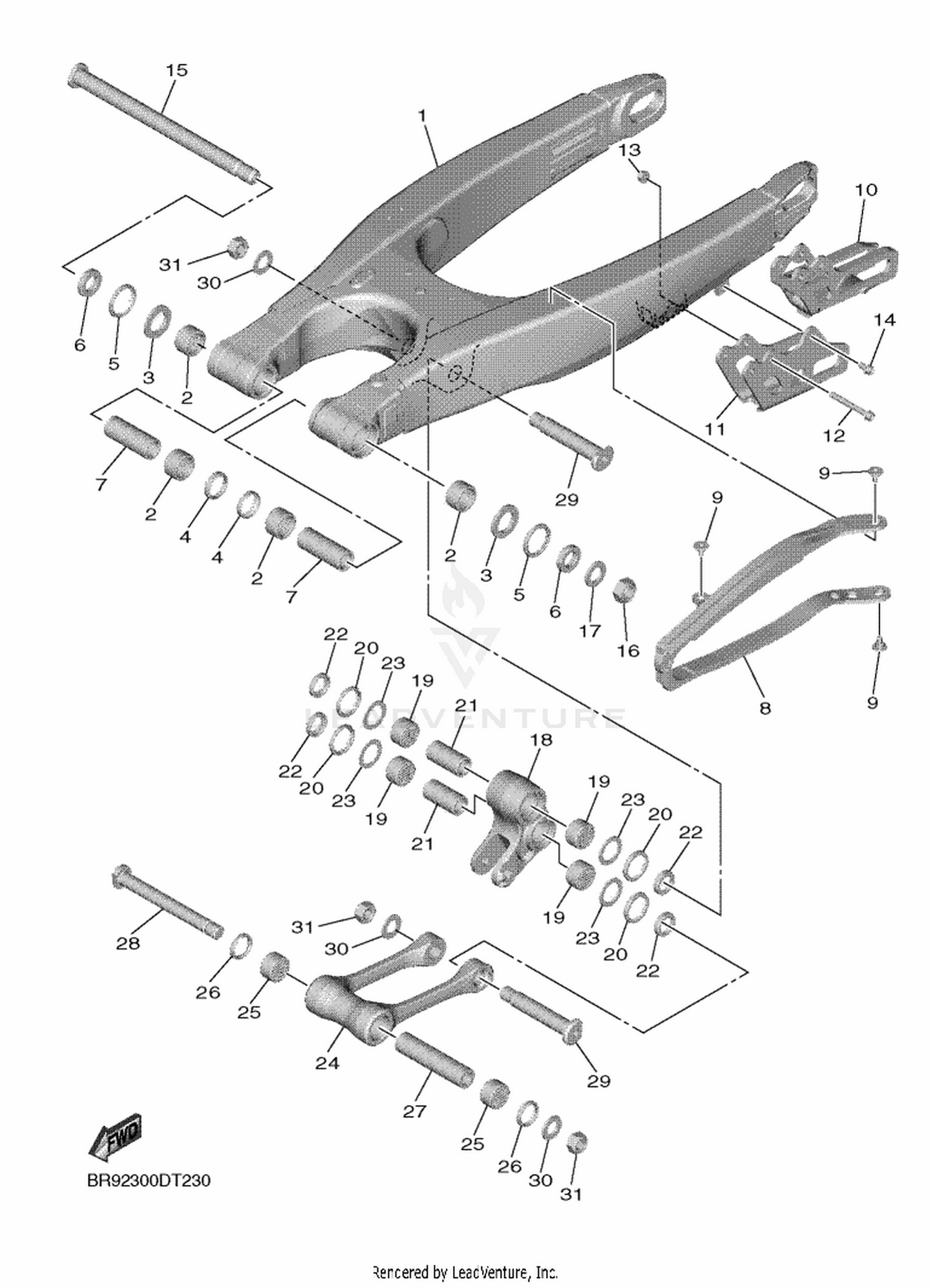 24 REAR ARM