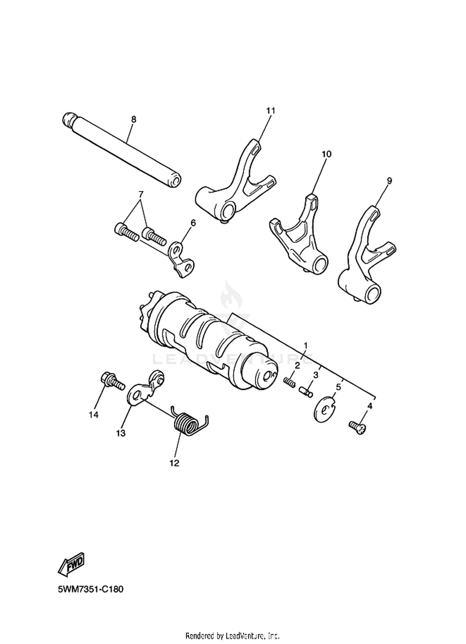 18 SHIFT CAM  FORK