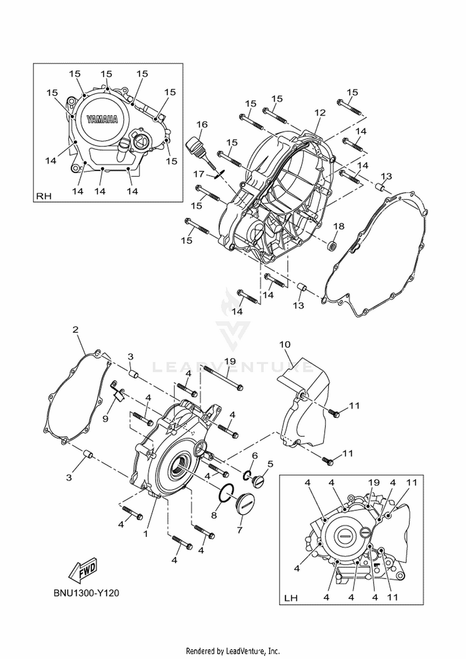 12 CRANKCASE COVER 1