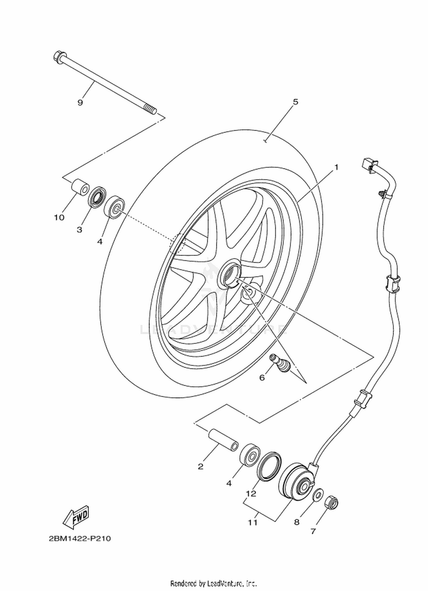 21 FRONT WHEEL