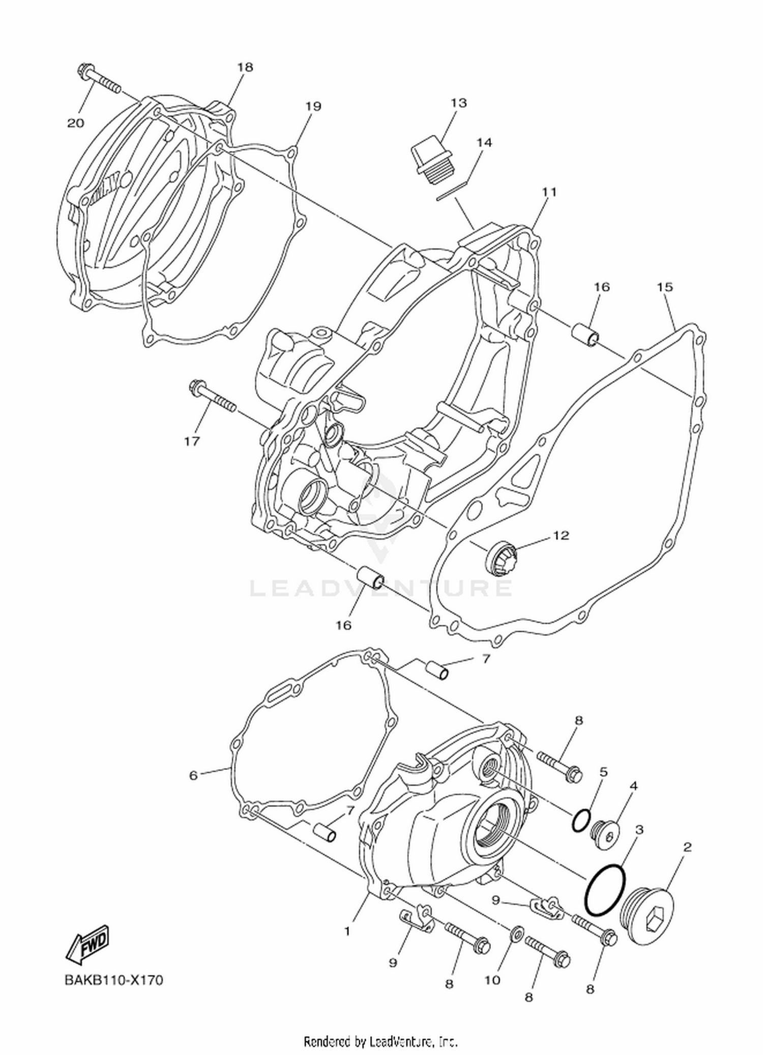 17 CRANKCASE COVER 1