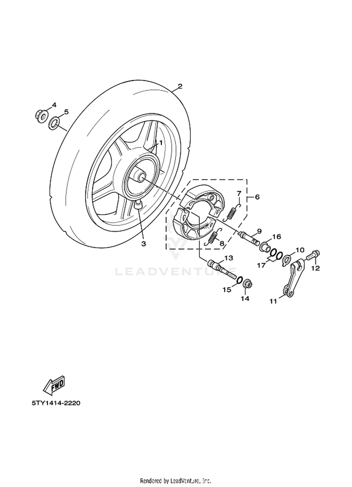 22 REAR WHEEL