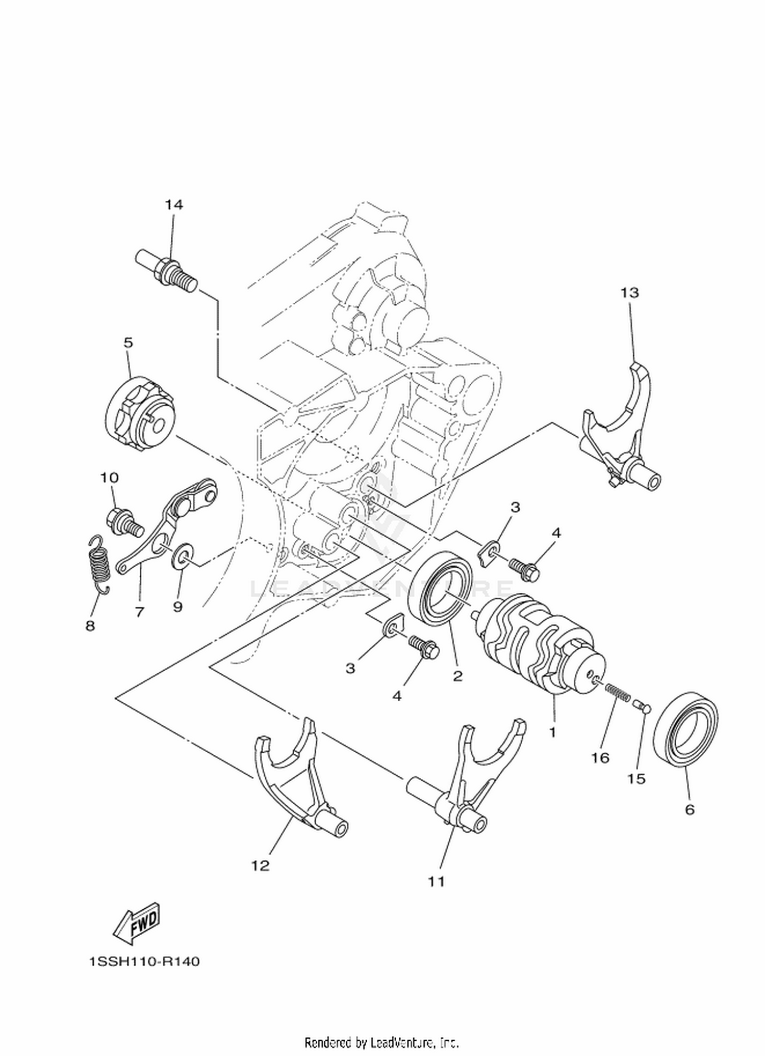 14 SHIFT CAM  FORK