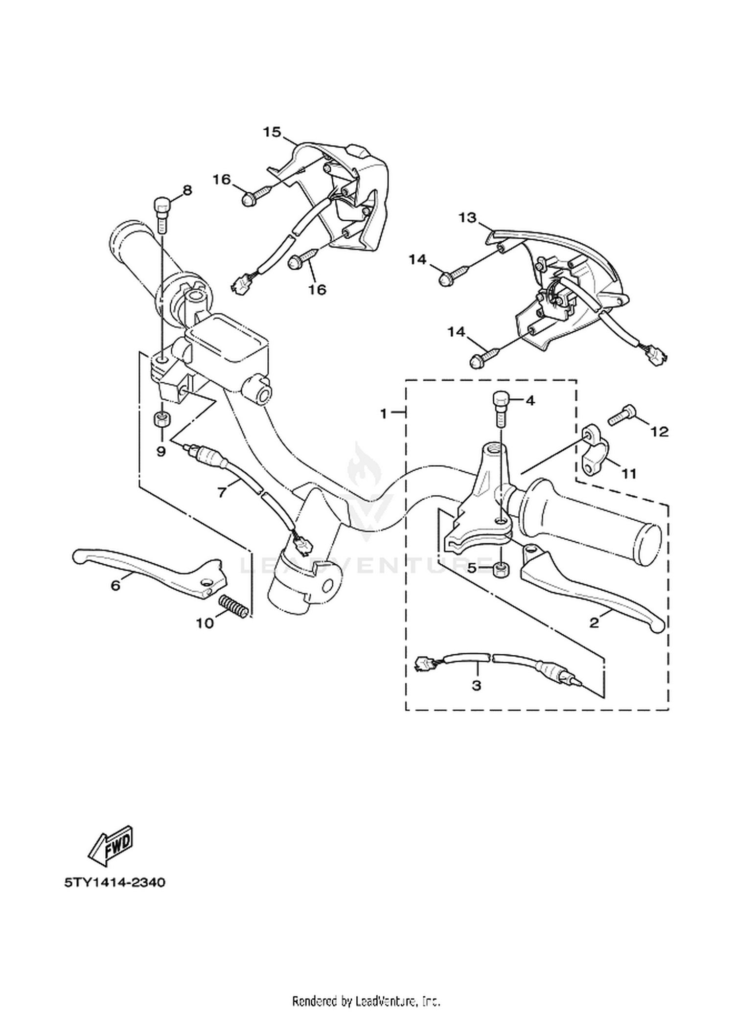 34 HANDLE SWITCH  LEVER