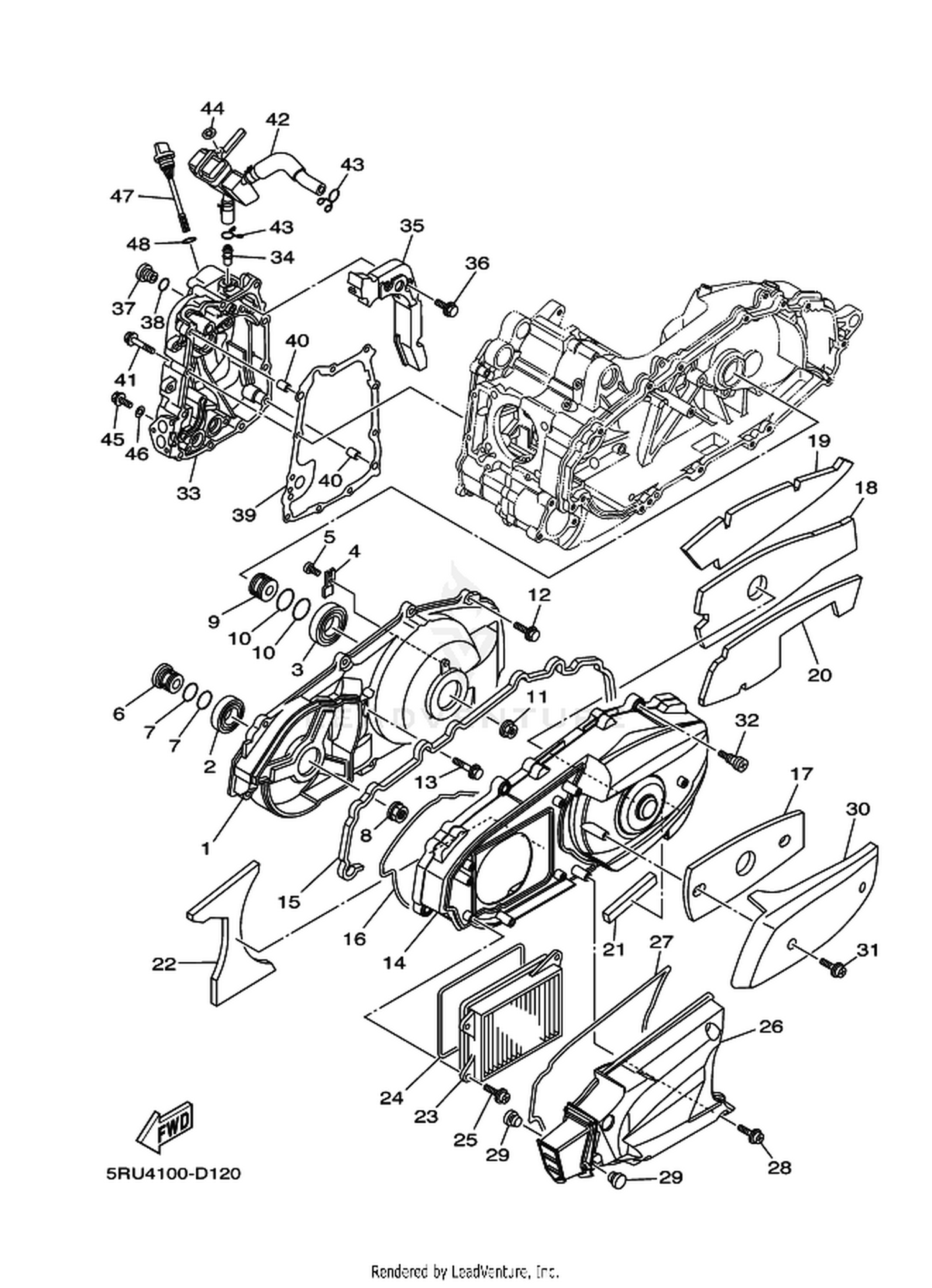 12 CRANKCASE COVER 1