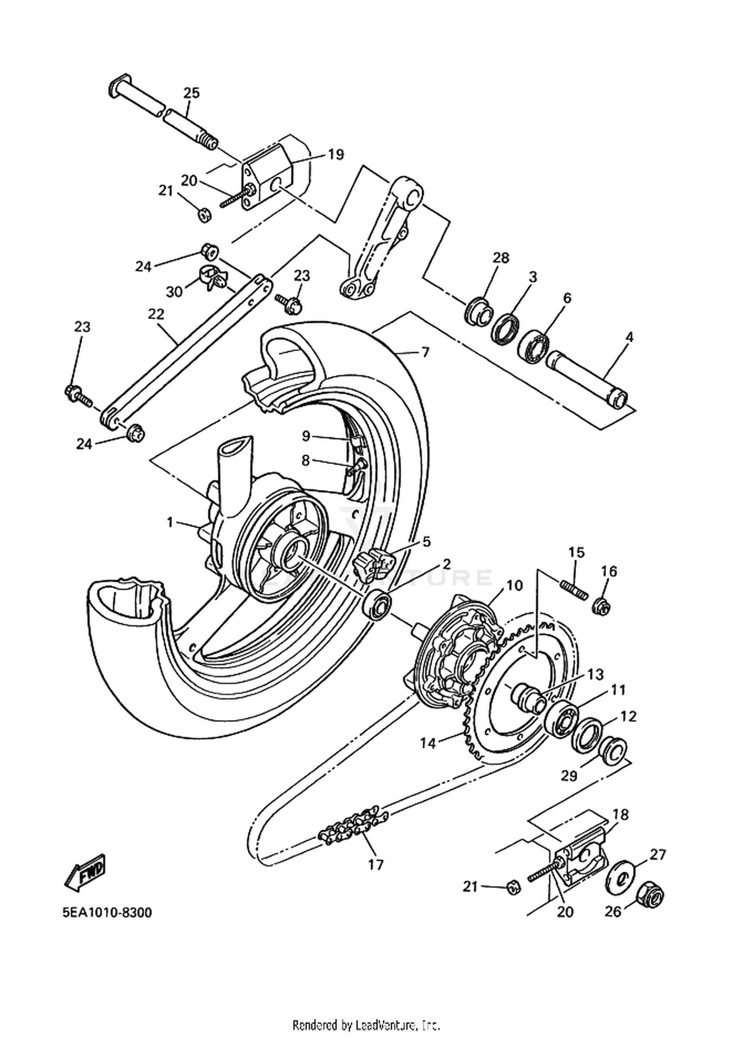 30 REAR WHEEL