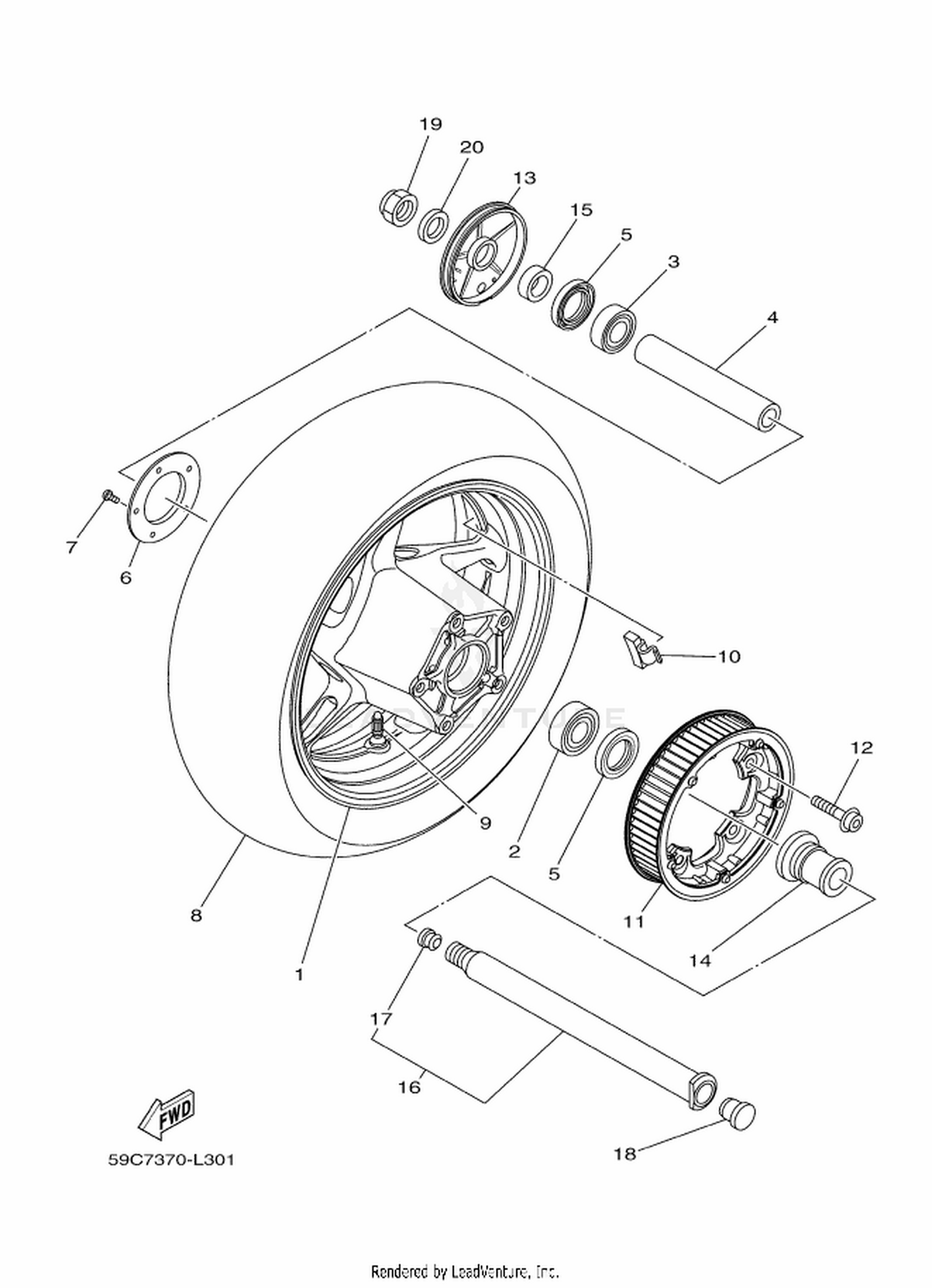 30 REAR WHEEL