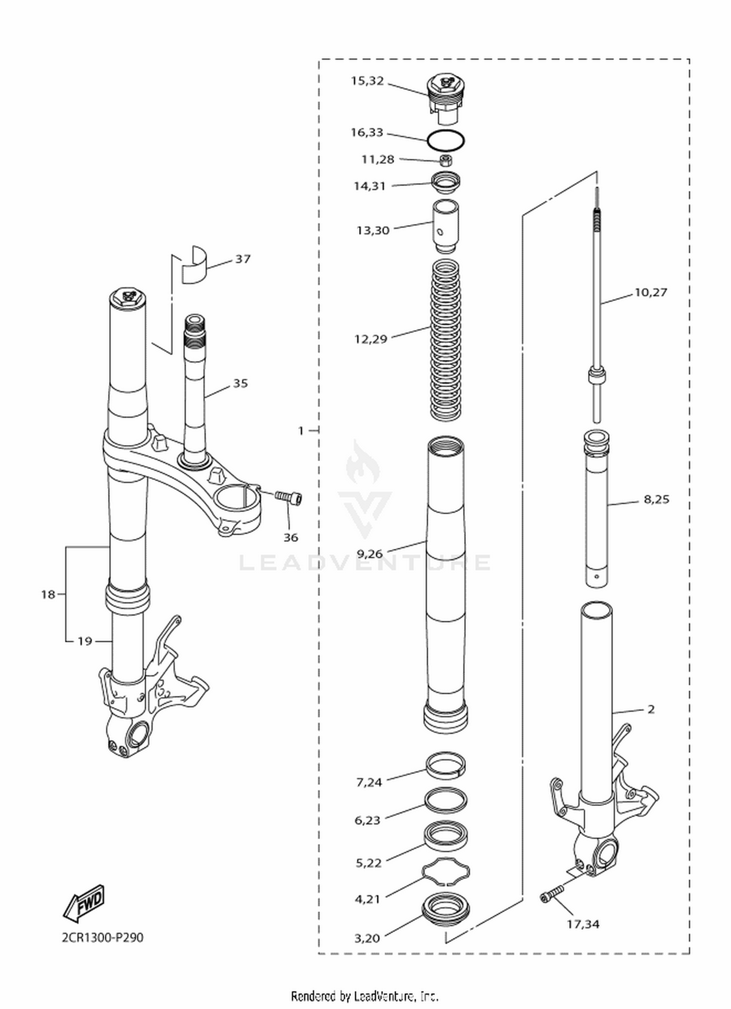 29 FRONT FORK