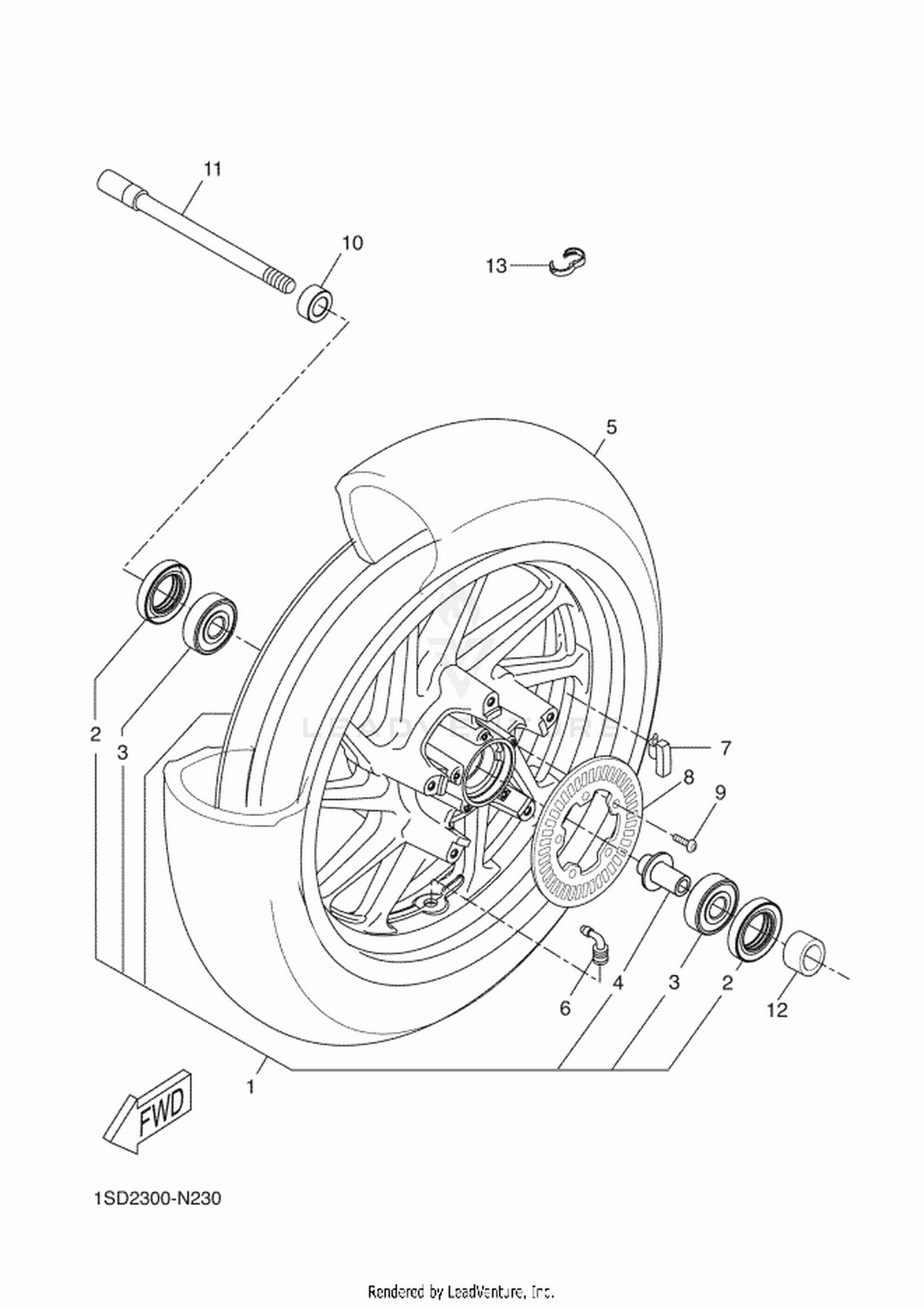 23 FRONT WHEEL