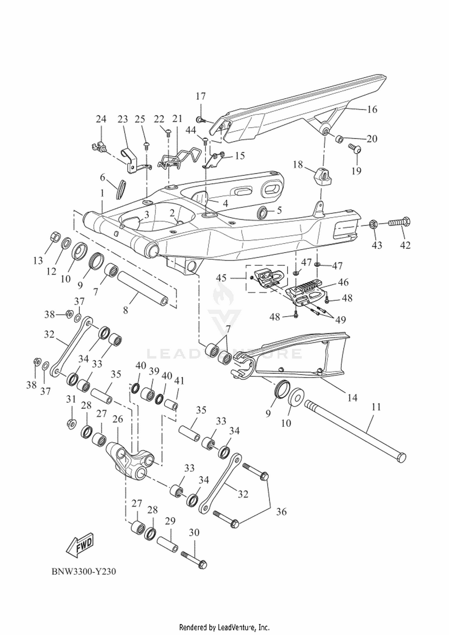 23 REAR ARM