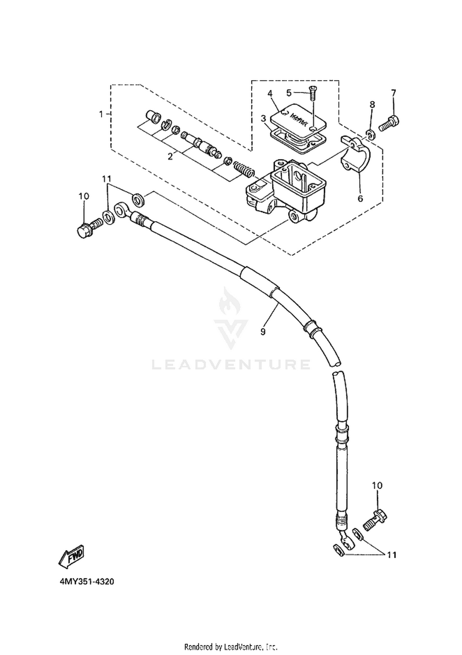 32 M. CYLINDER FOR DISK BRAKE