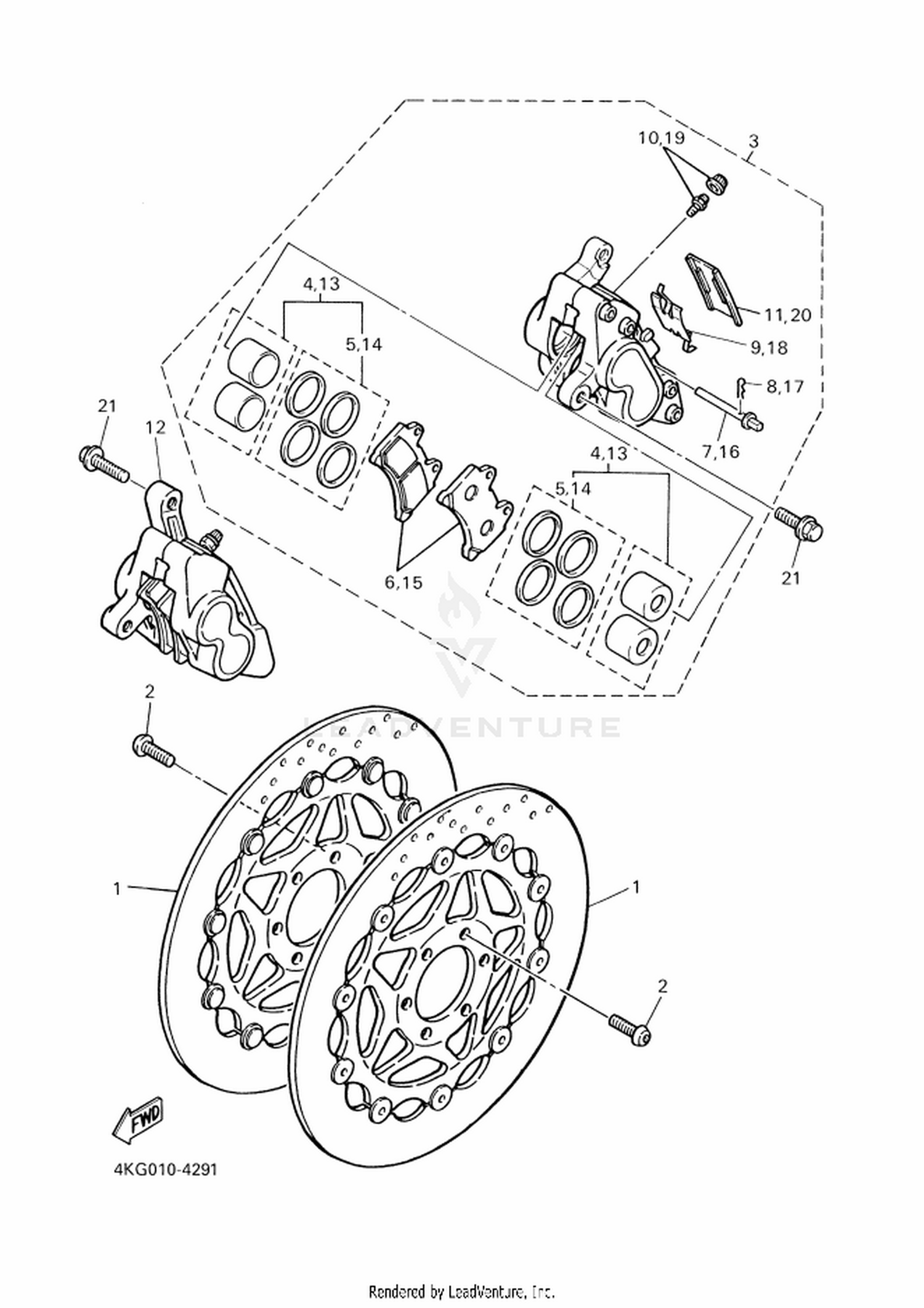 29 FRONT BRAKE CALIPER