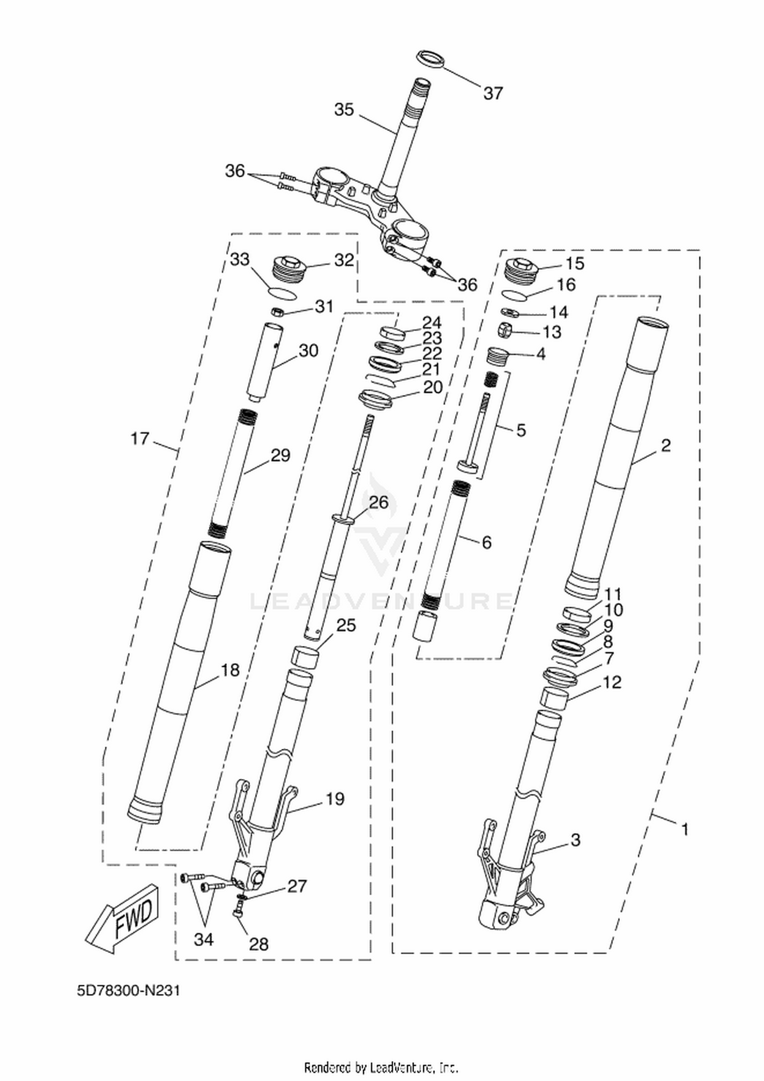 23 FRONT FORK