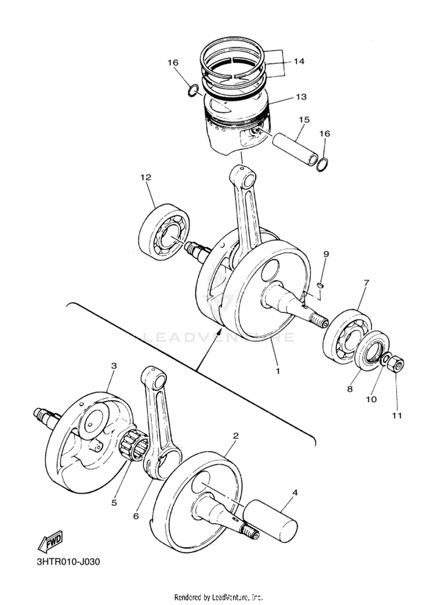 03 CRANKSHAFT  PISTON