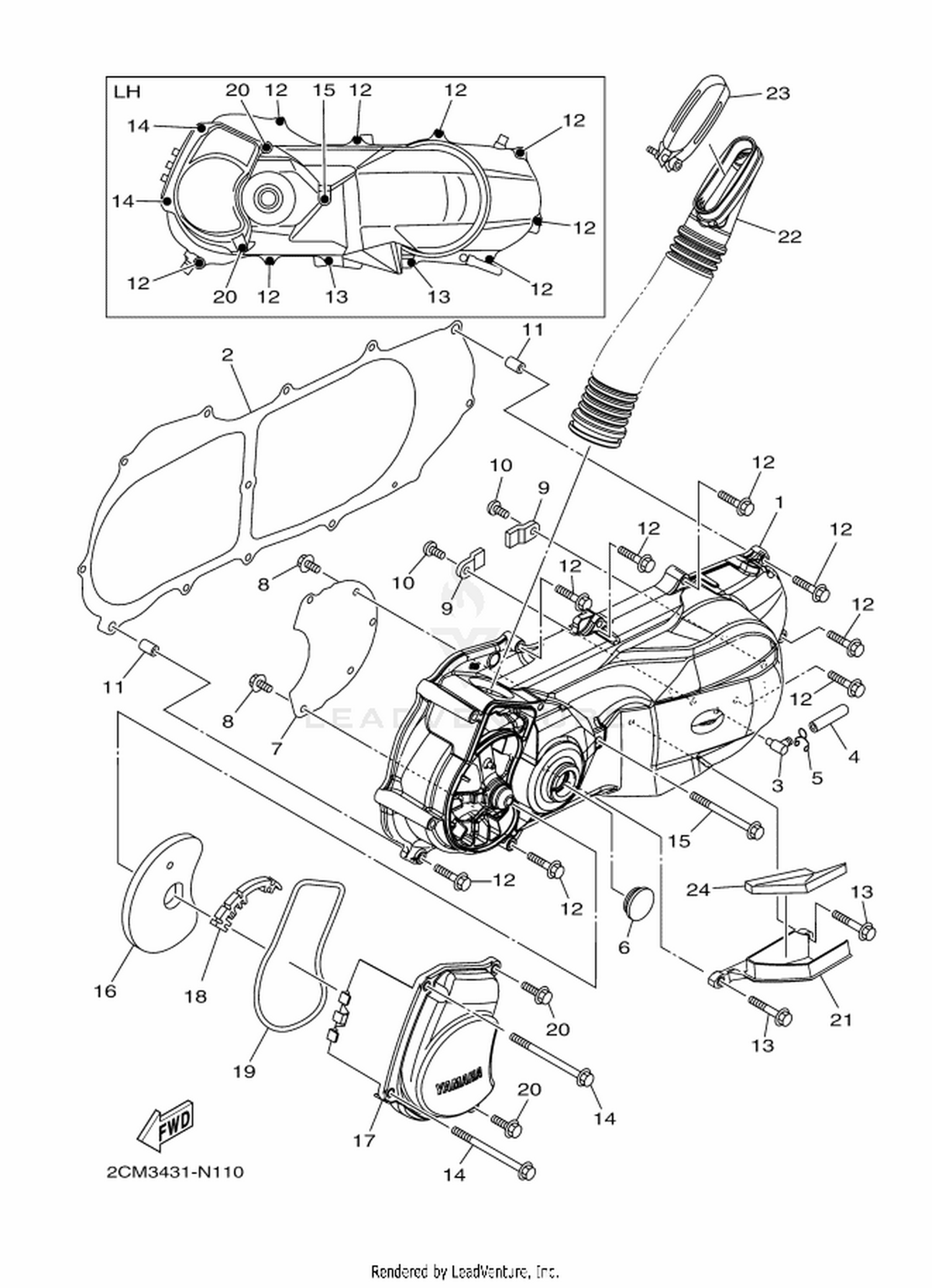 11 CRANKCASE COVER 1