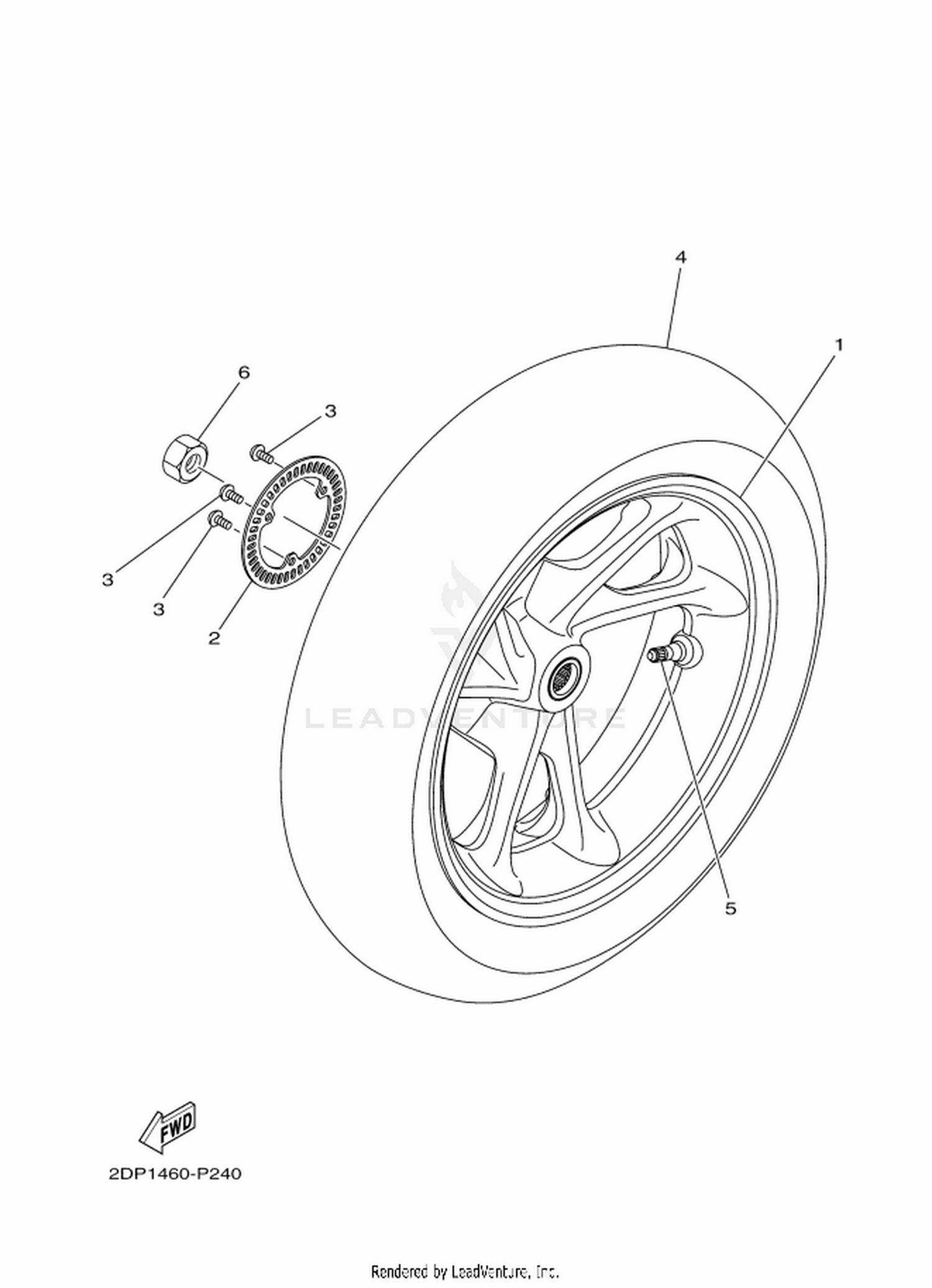 24 REAR WHEEL