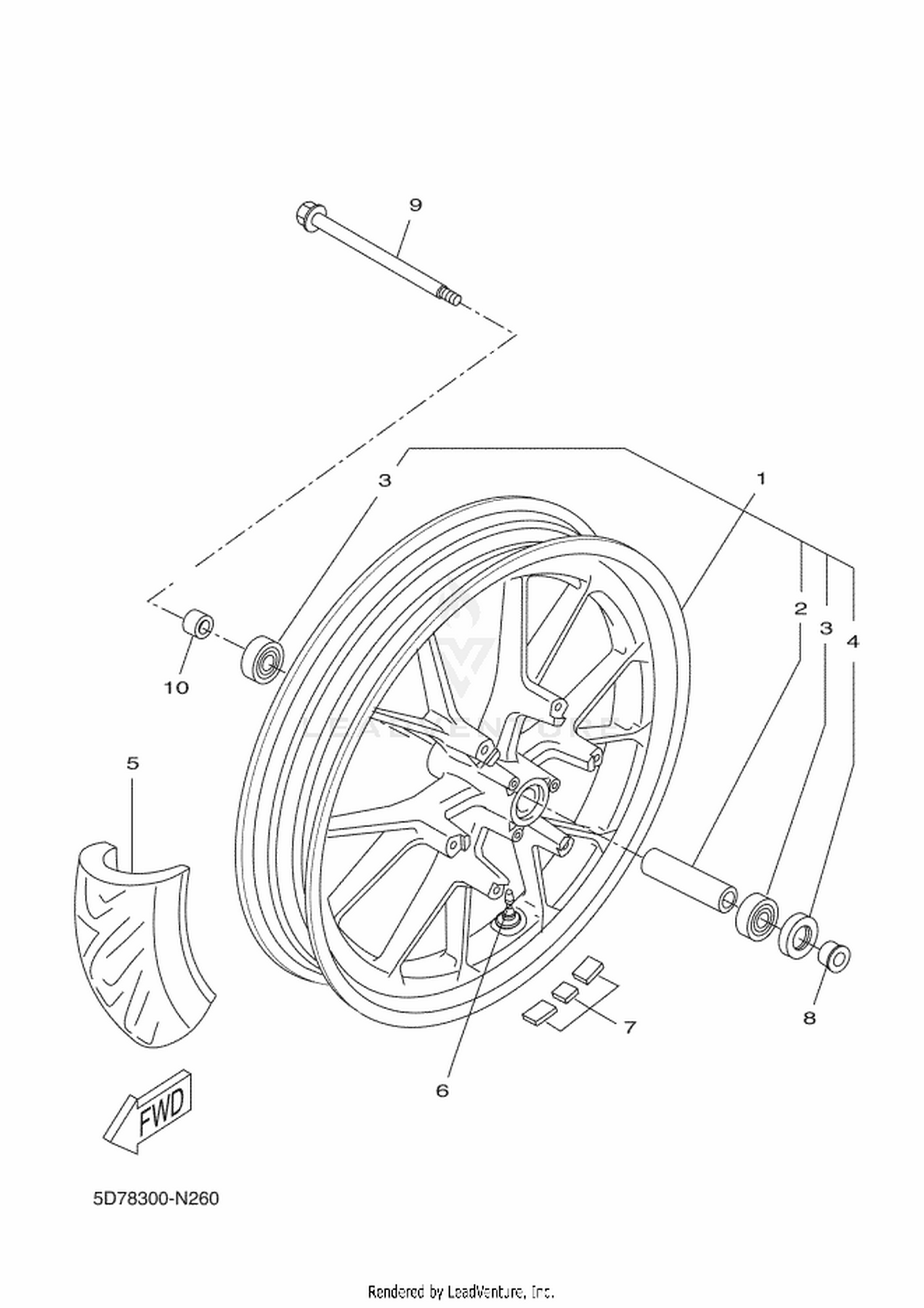 26 FRONT WHEEL