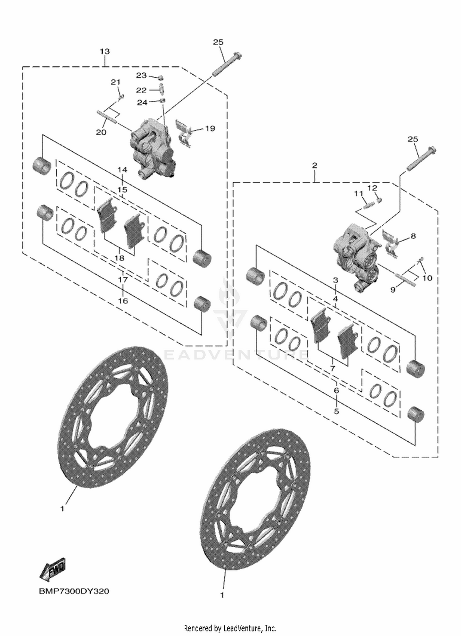 32 FRONT BRAKE CALIPER