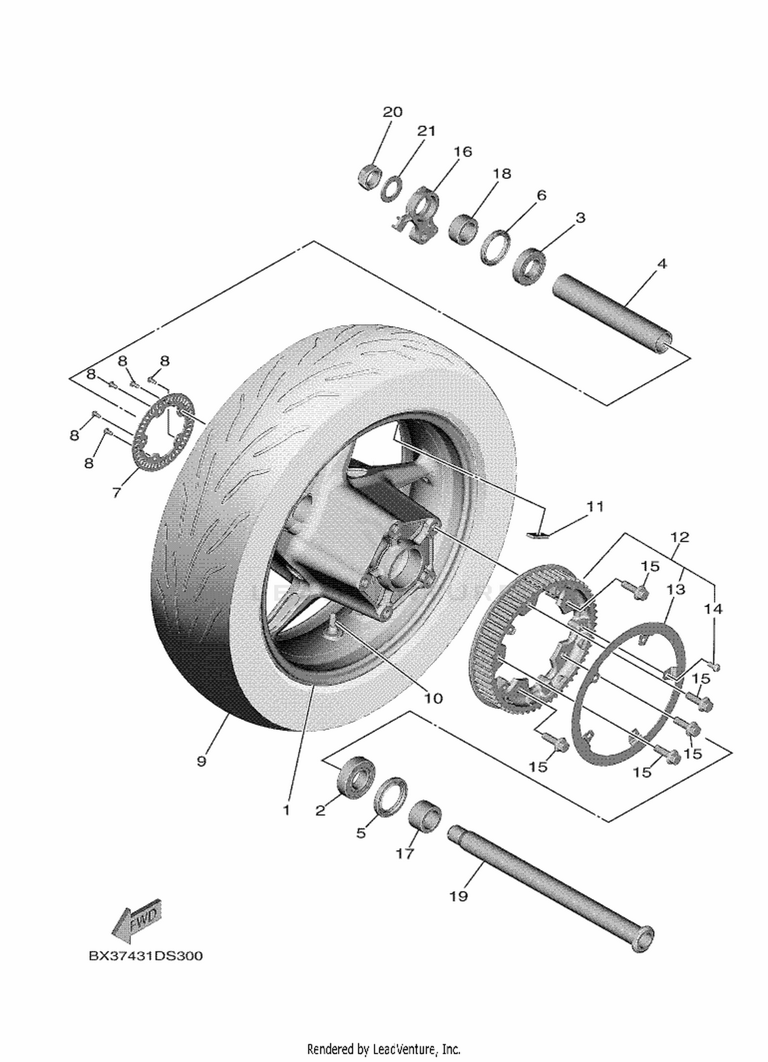 30 REAR WHEEL
