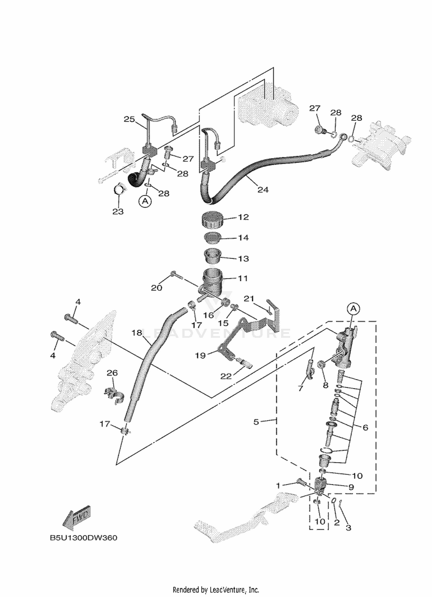 37 REAR MASTER CYLINDER