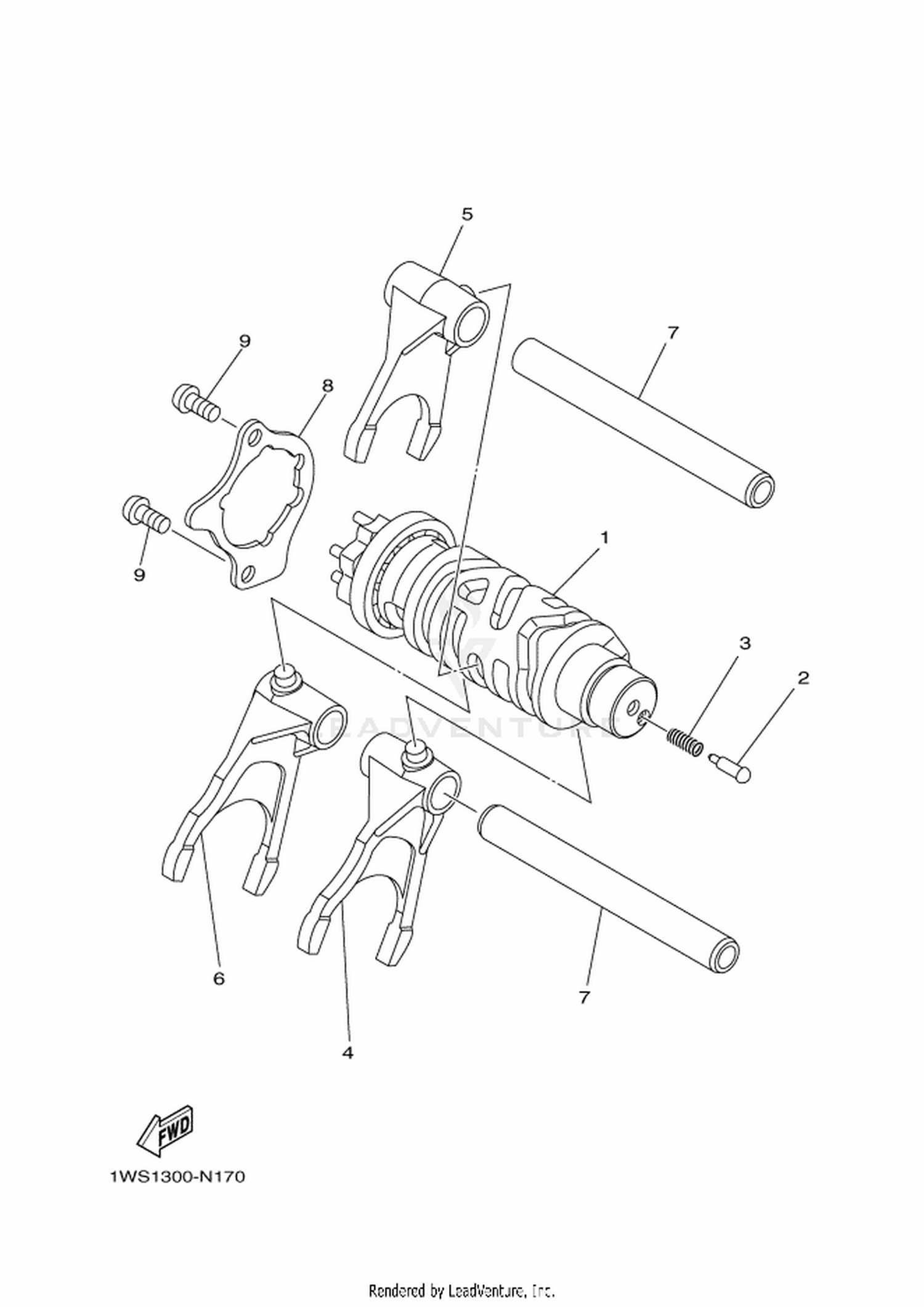17 SHIFT CAM  FORK
