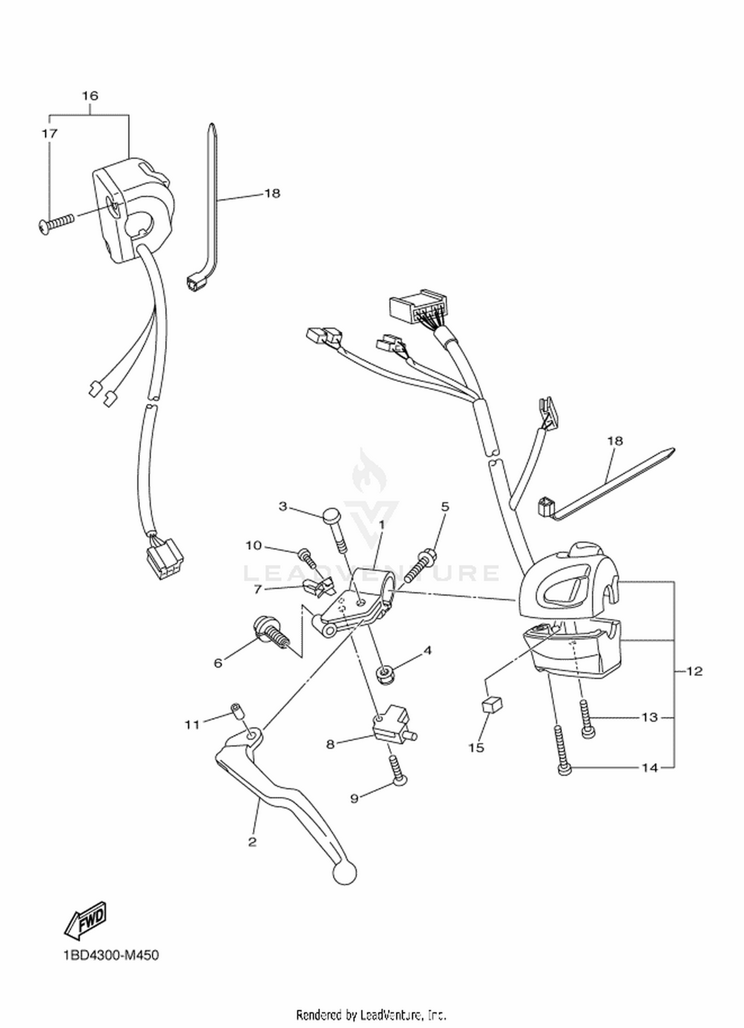 45 HANDLE SWITCH  LEVER