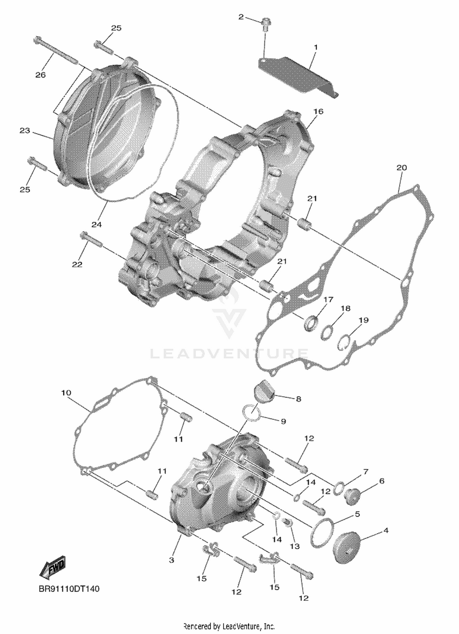 14 CRANKCASE COVER 1