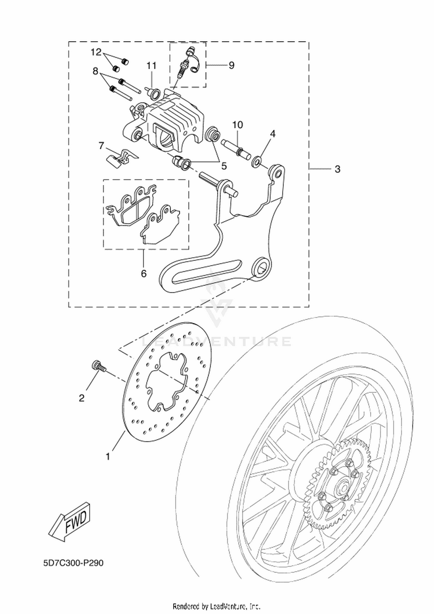 29 REAR BRAKE CALIPER