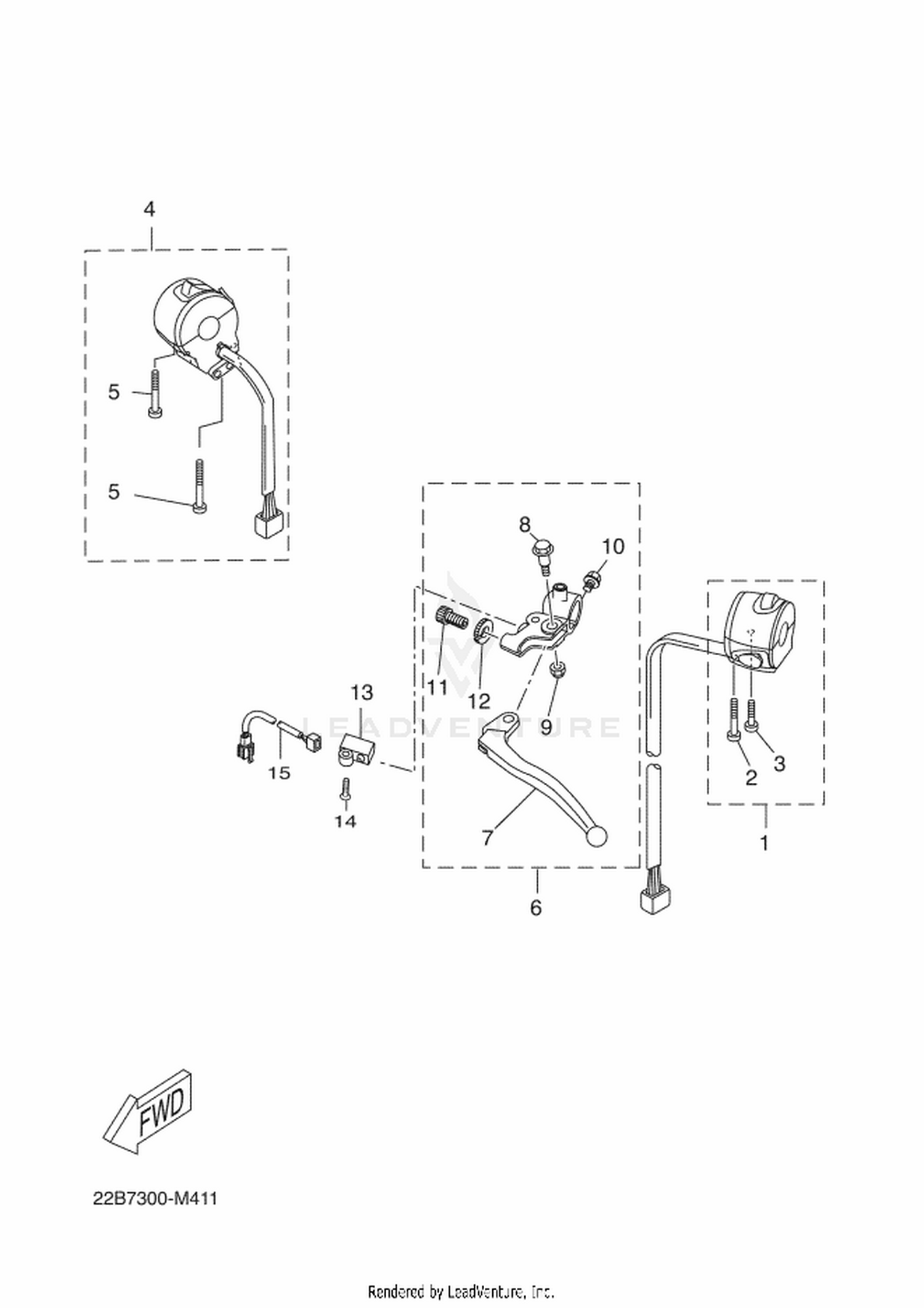 41 HANDLE SWITCH  LEVER