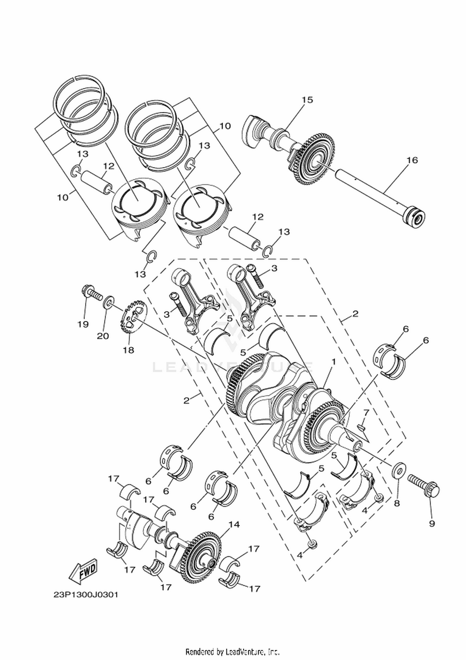 03 CRANKSHAFT  PISTON