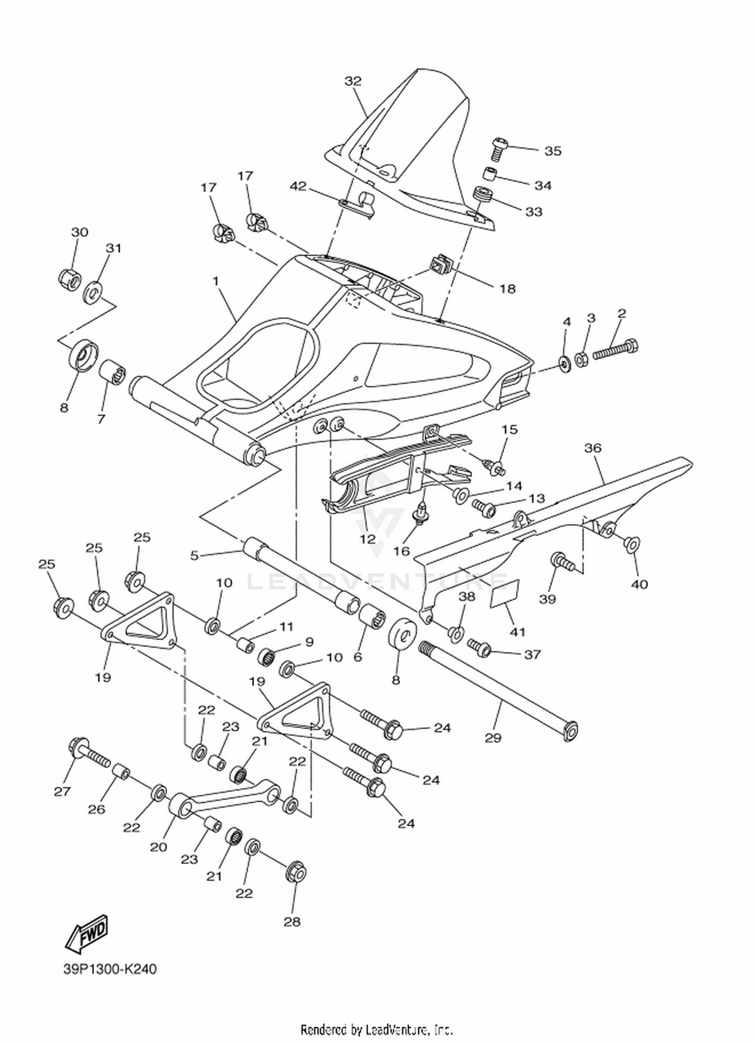 24 REAR ARM