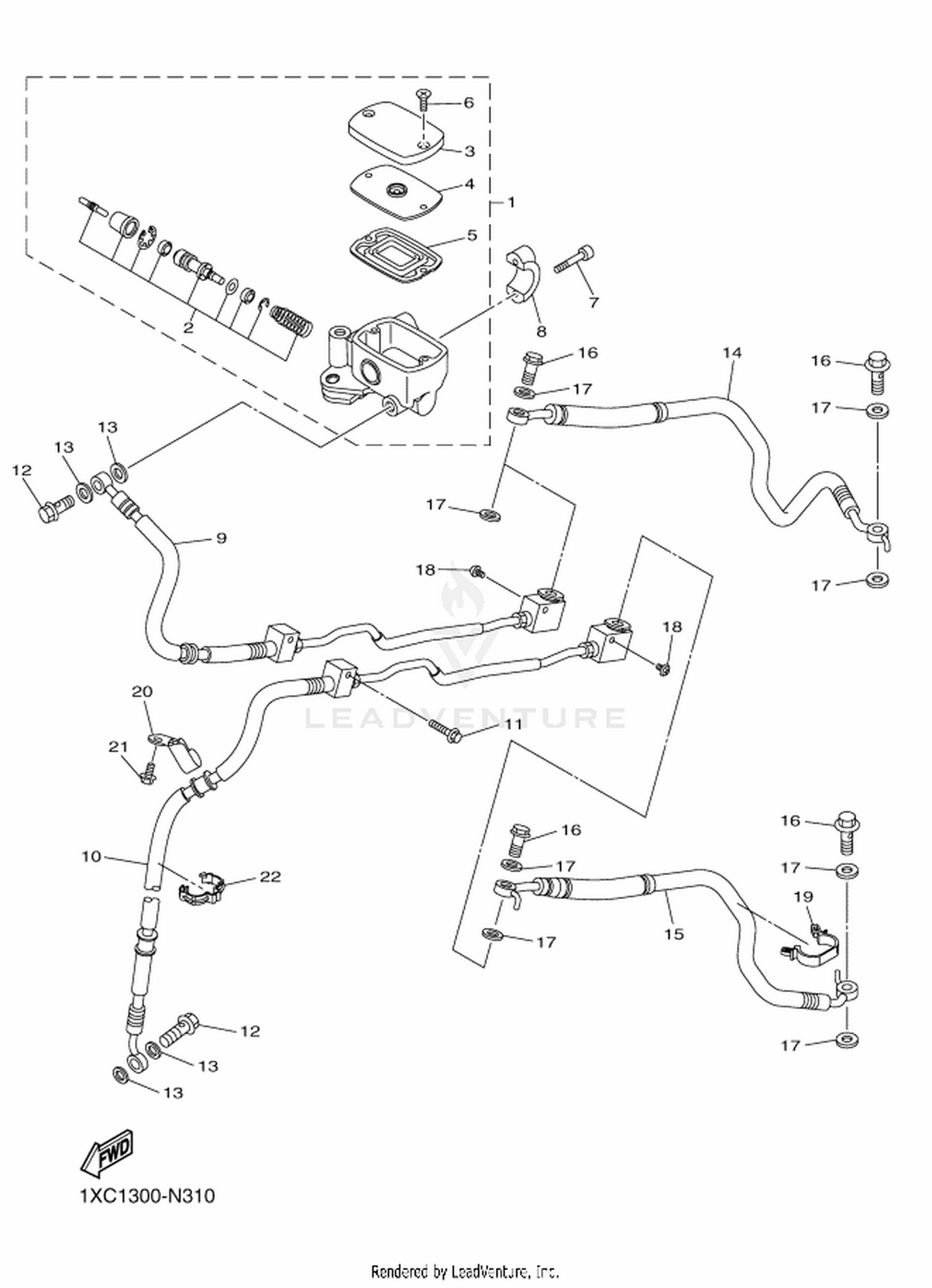 31 FRONT MASTER CYLINDER